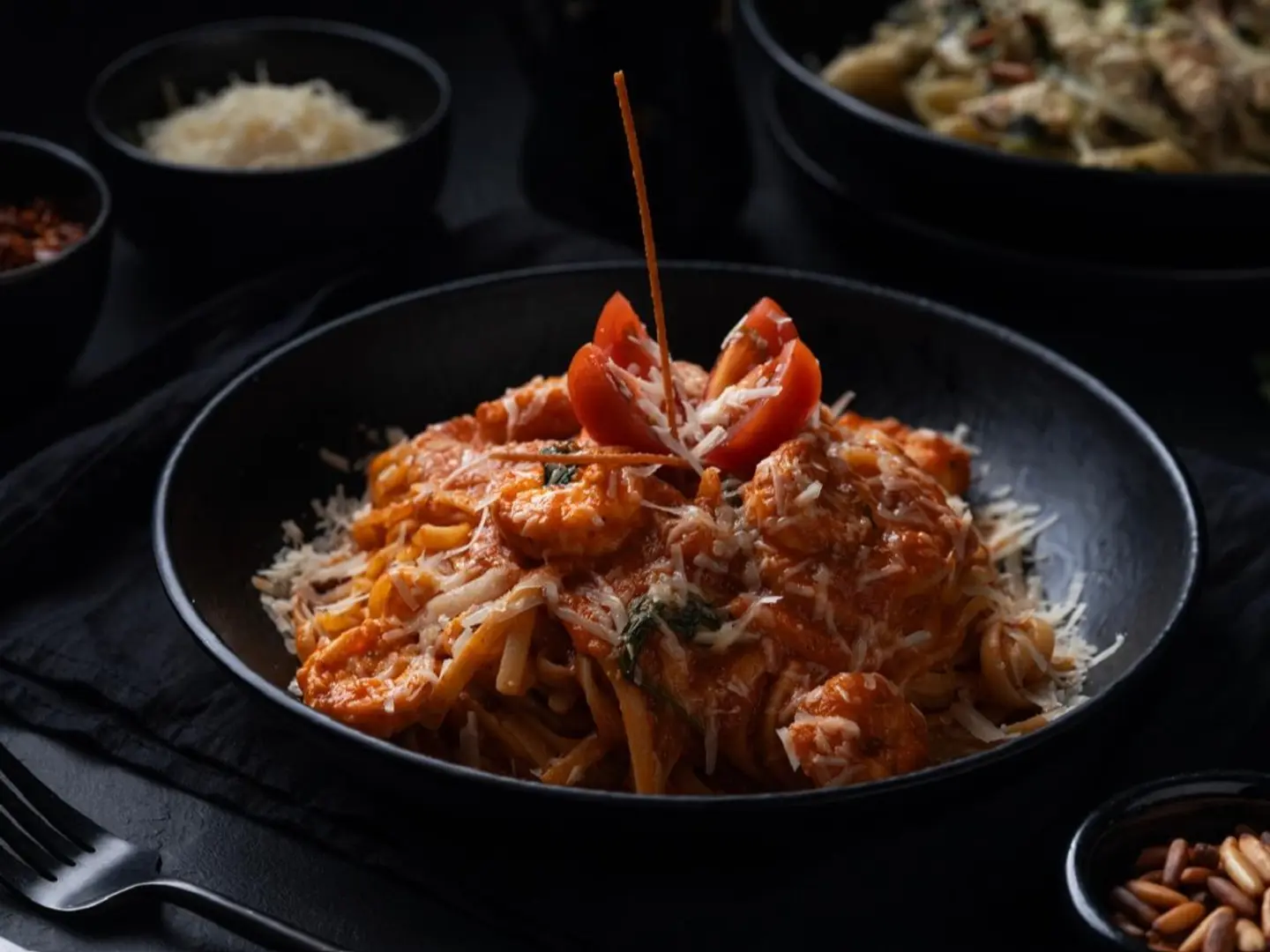 Linguine Pasta With Shrimp