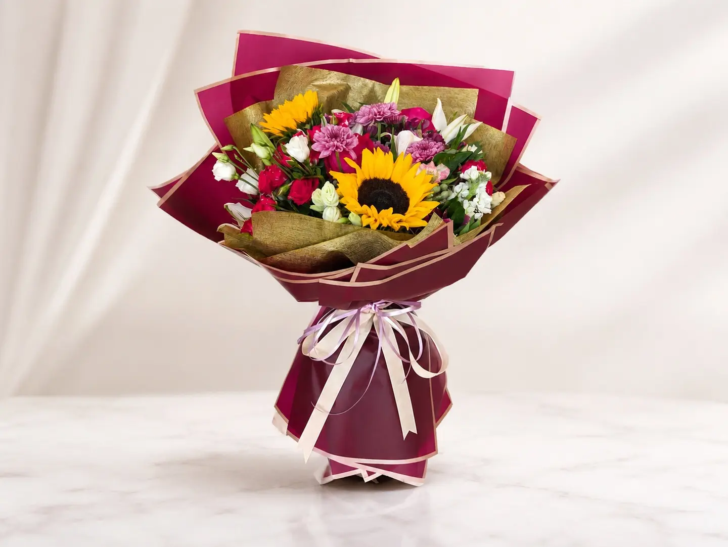 Golden Sunflower Bouquet