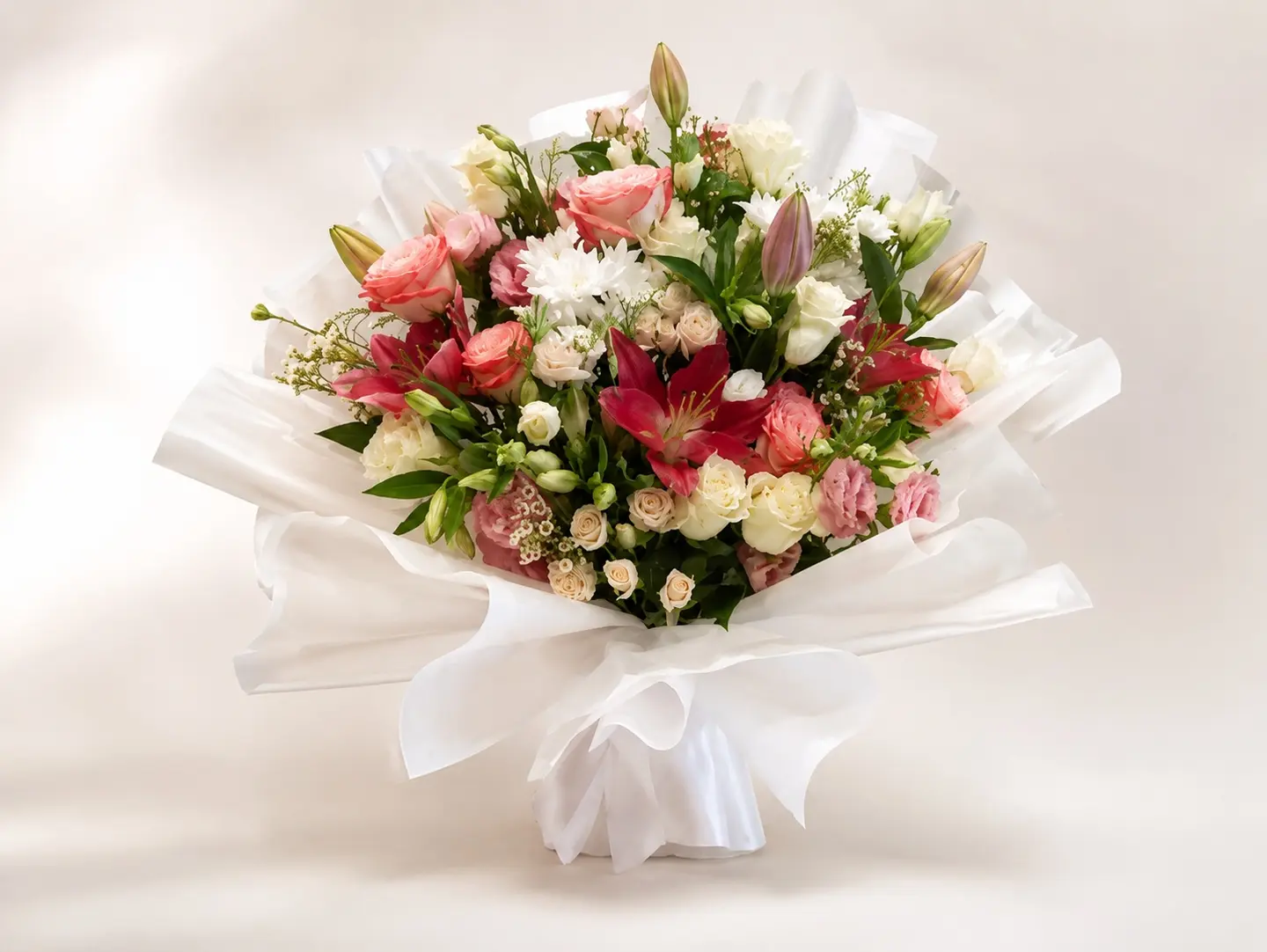 White Bouquet Expresses Innocence And Beauty