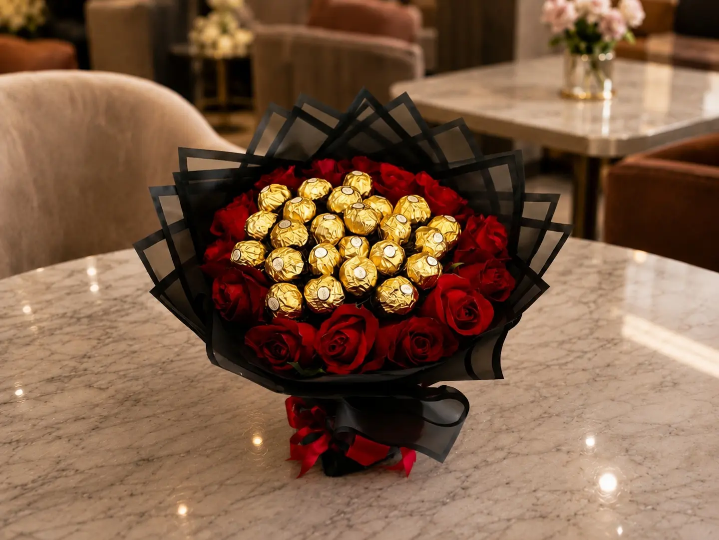 Bouquet Red And Chocolate