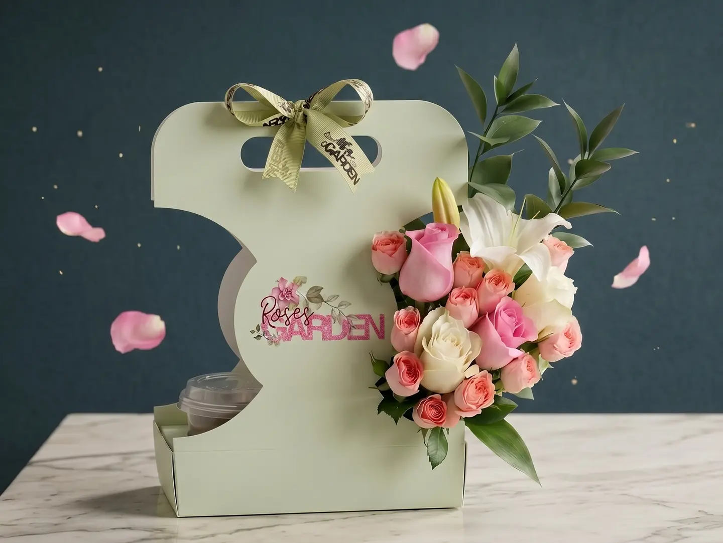 Graduation Holder Coffee And Flowers