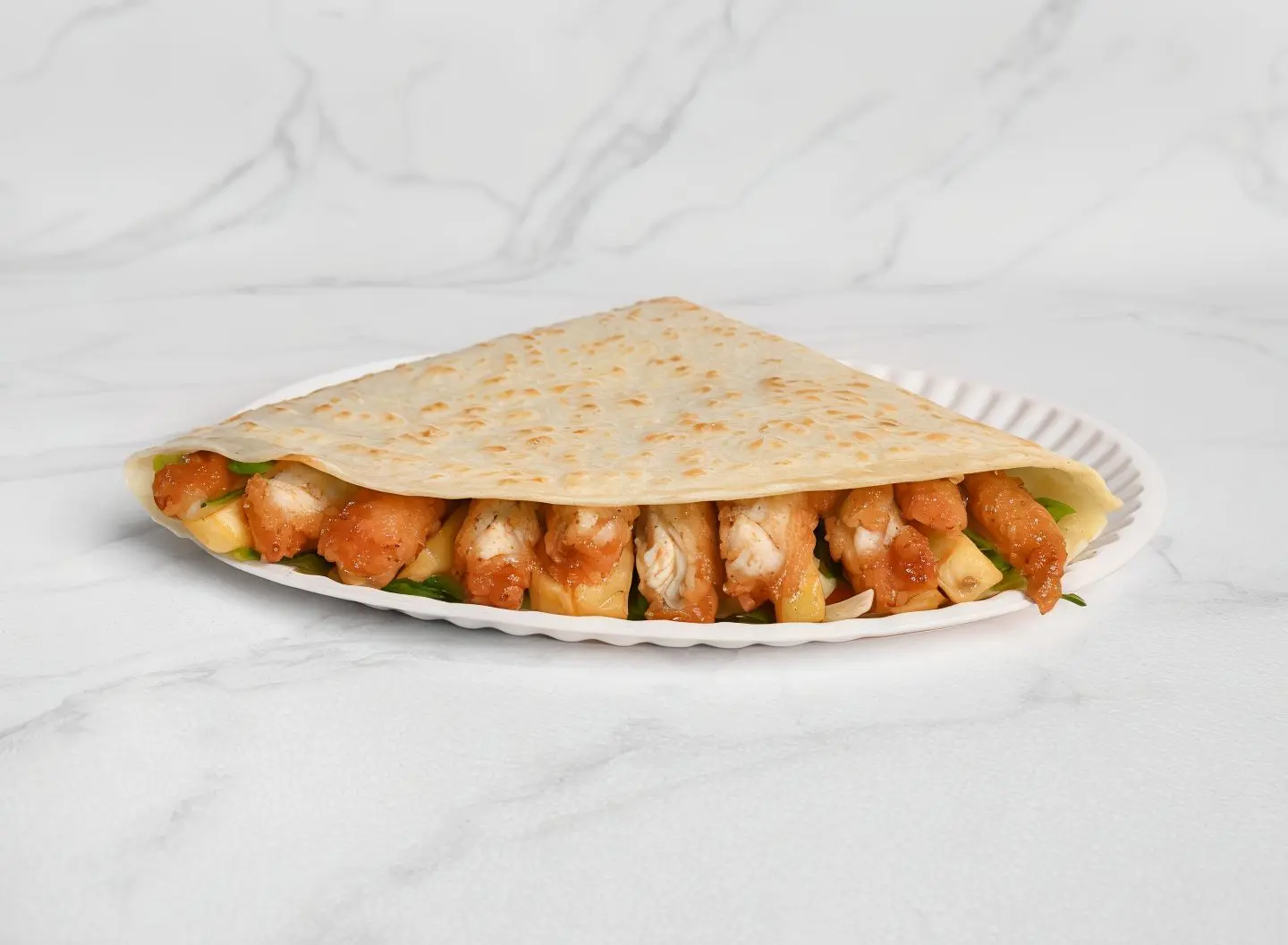 كريب دجاج مسحب حار