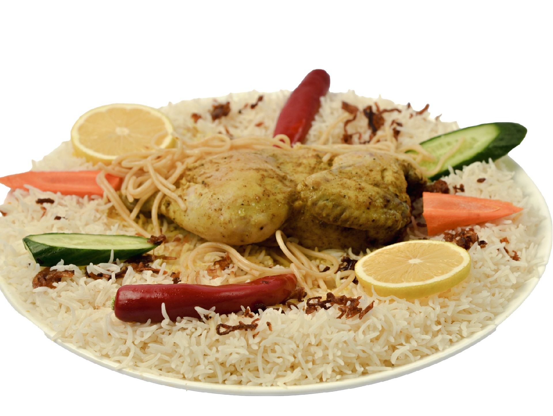 دجاج مدفون رز بيشاور  - نصف حبة