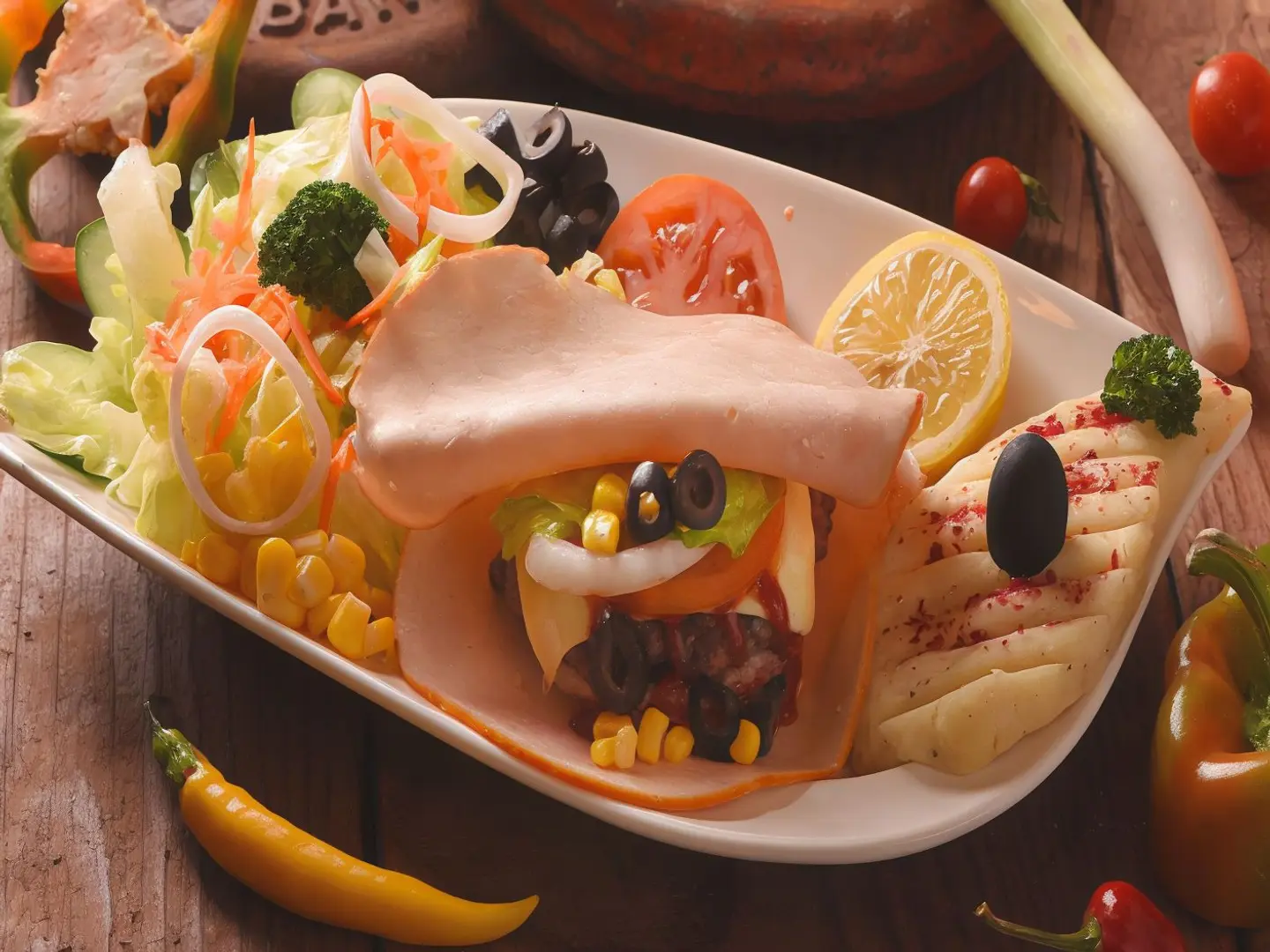 White Shreak Beef Burger