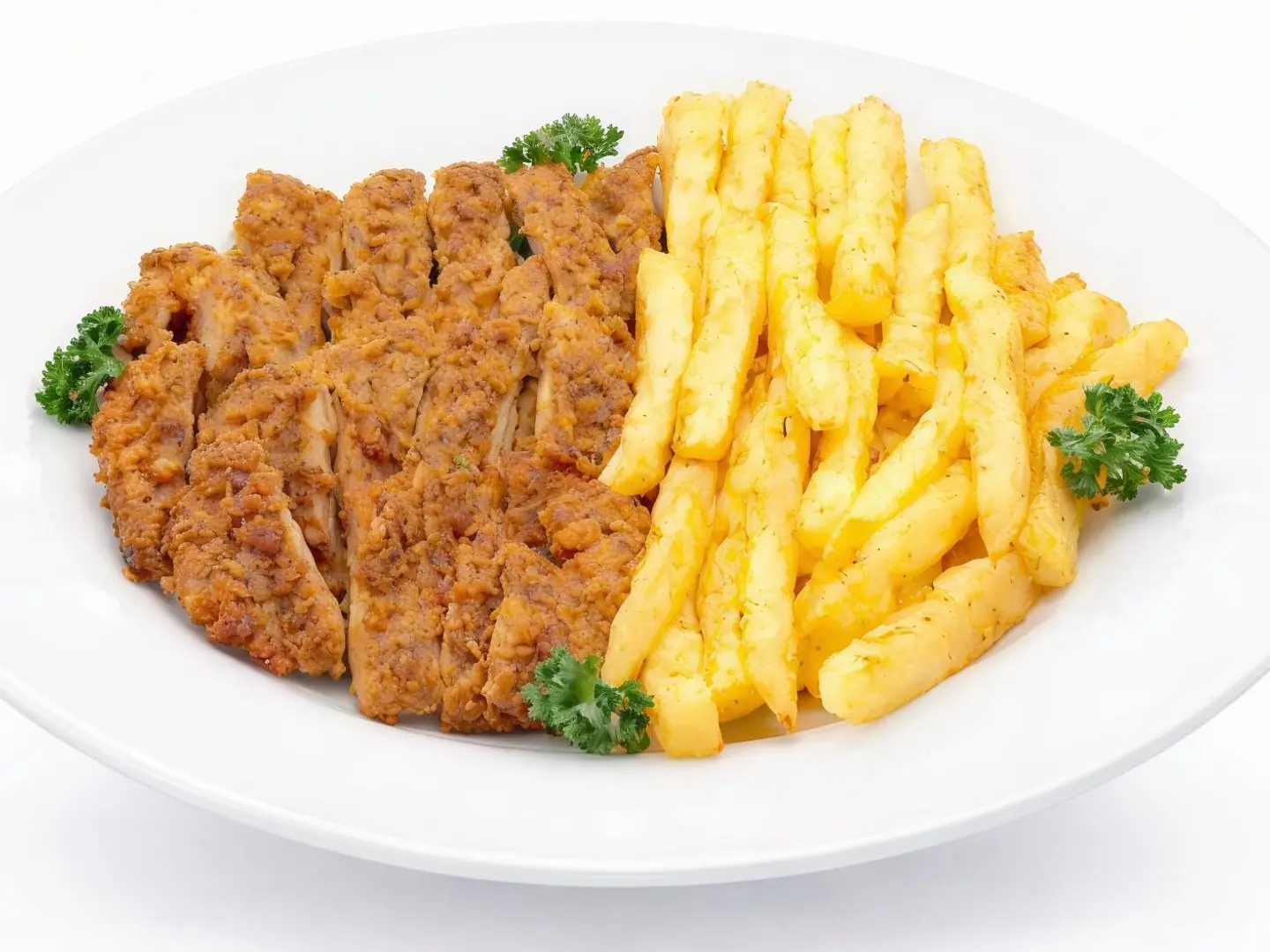 شرائح الدجاج مع البطاطس المبهرة