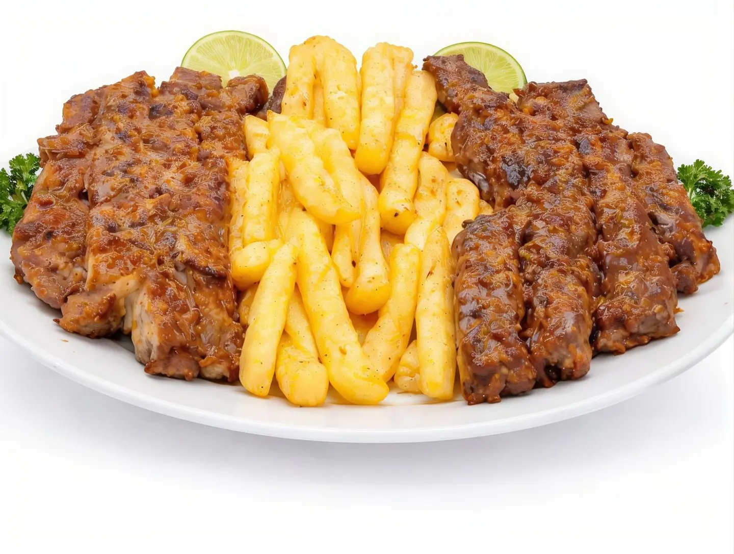 مشكل لحم ودجاج مع البطاطس المبهرة