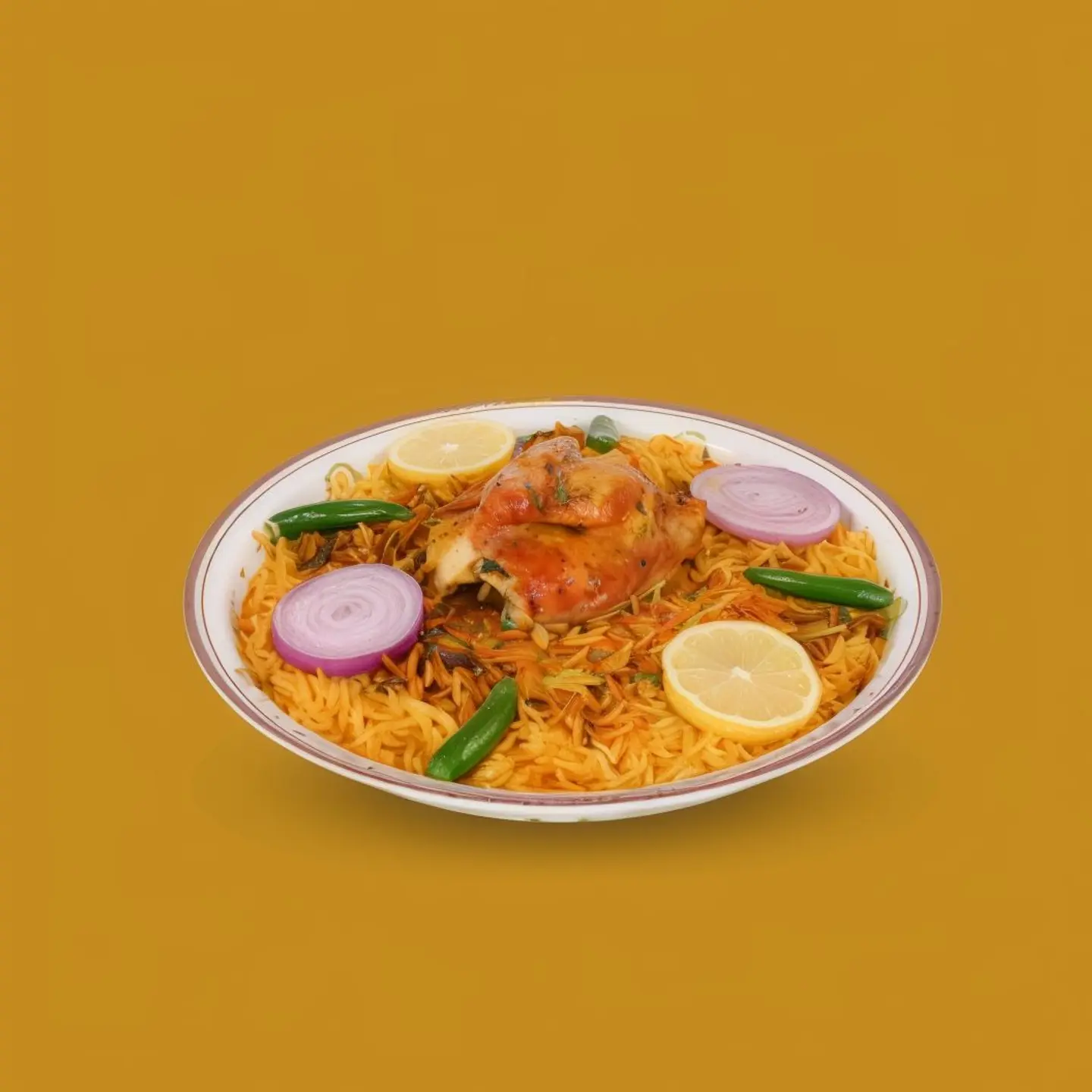 ربع حبة مندي مع رز