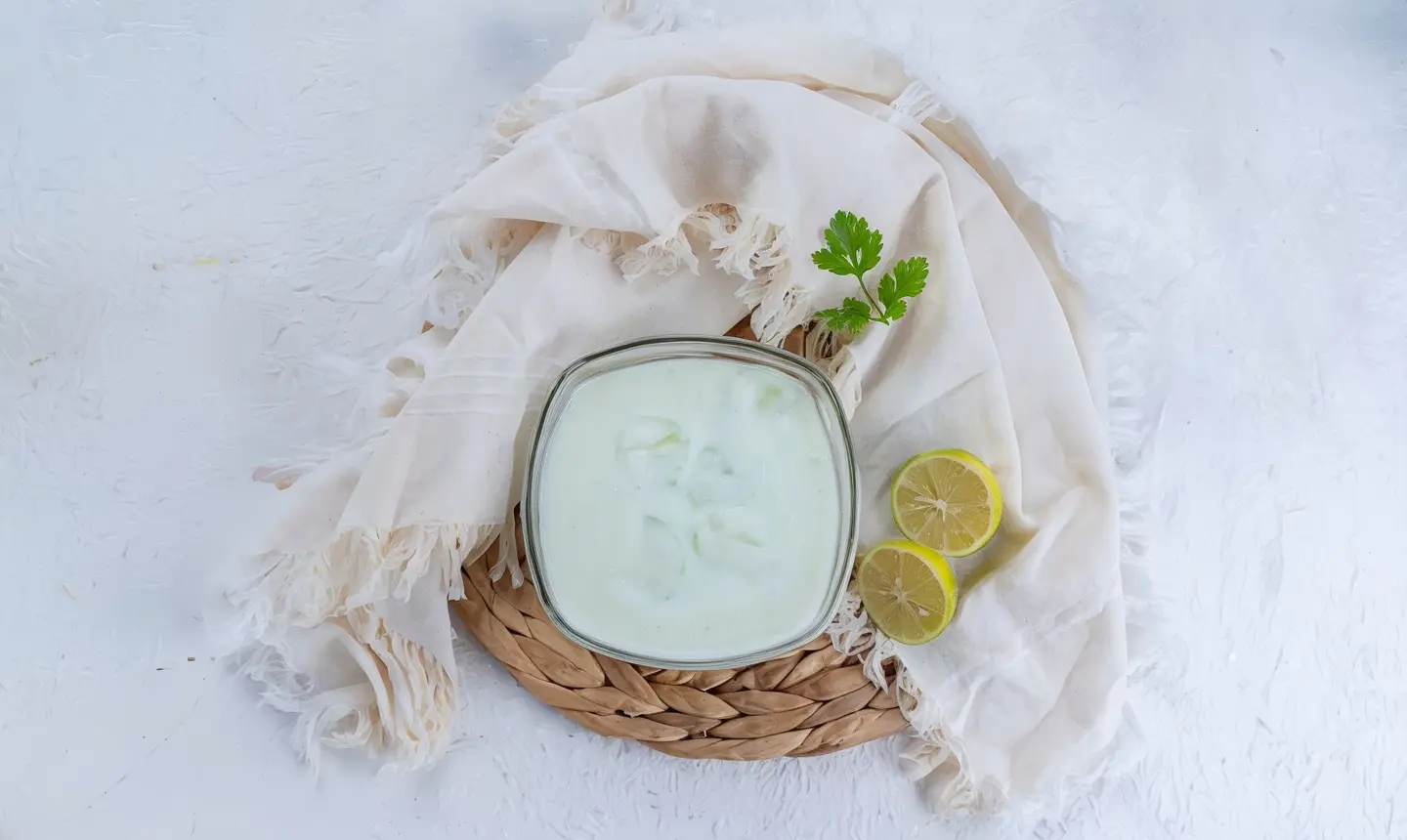 Laban With Cucumber Salad