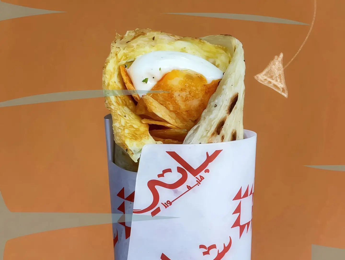 بيض بالجبن مع شيبس عماني