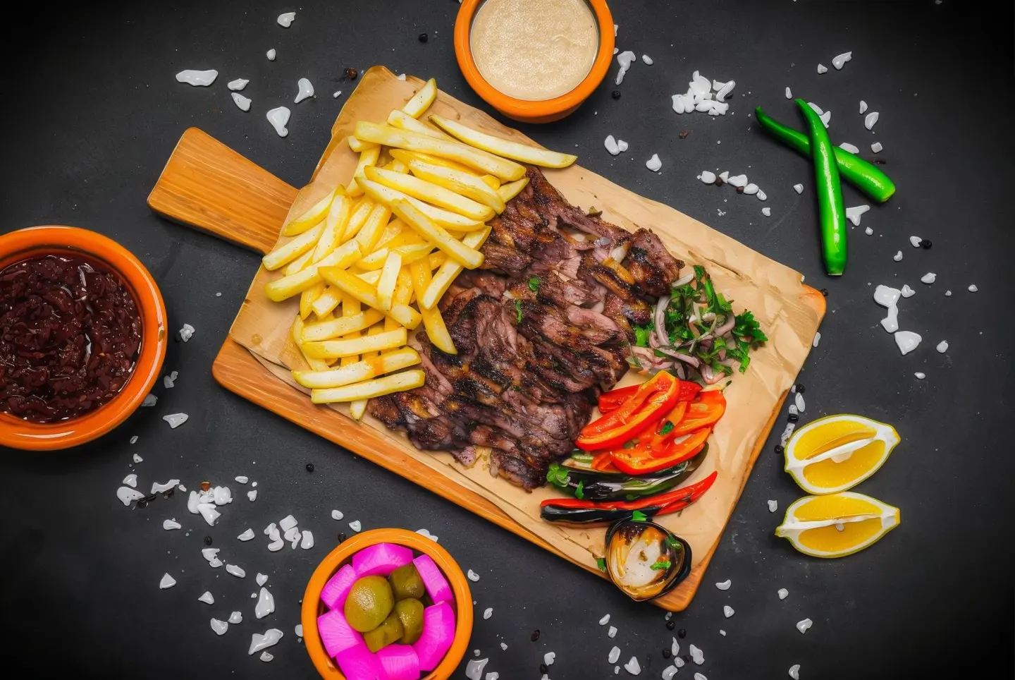 شاورما لحم صحن فرط