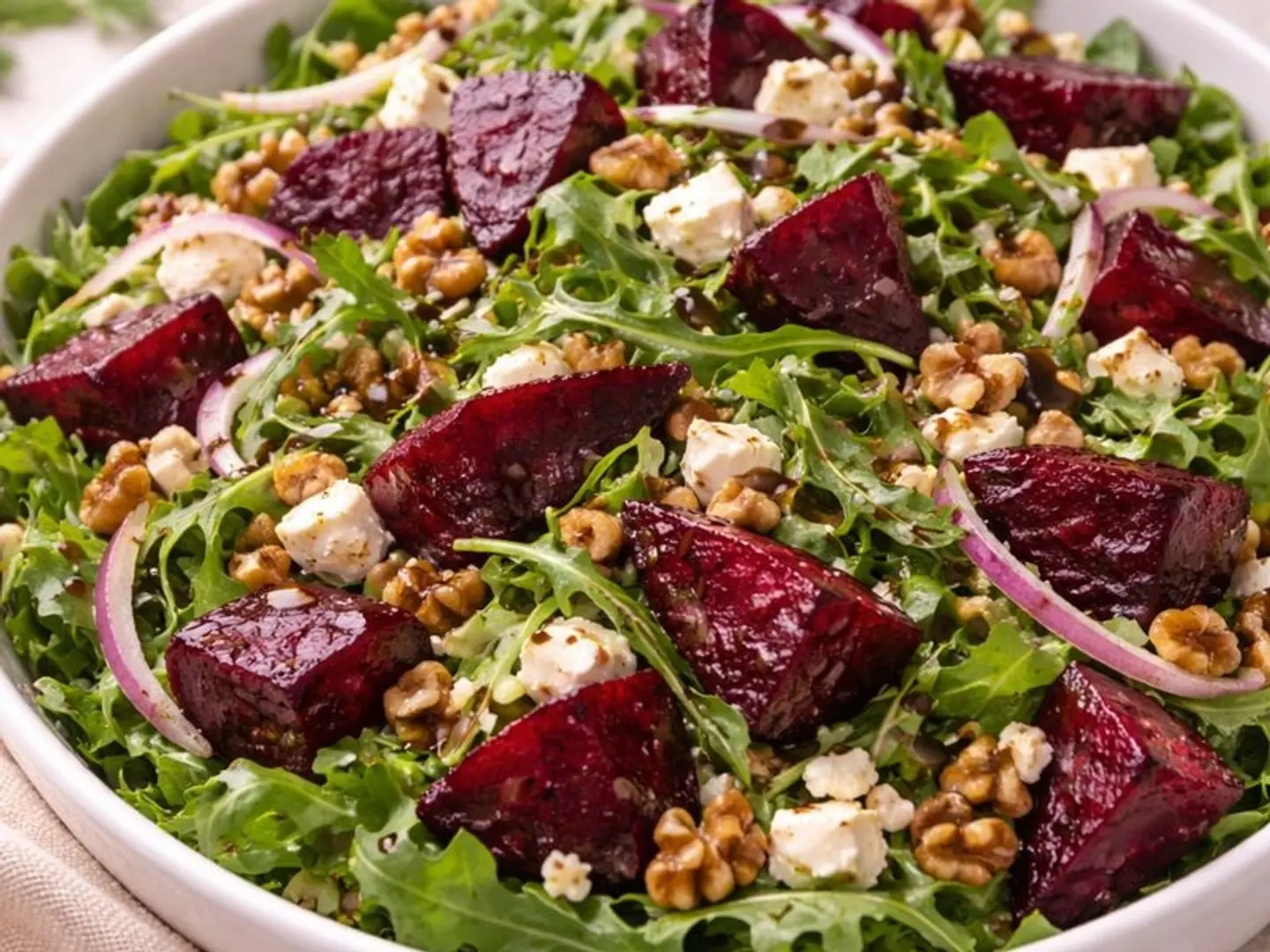 سلطة جرجير بالشمندر