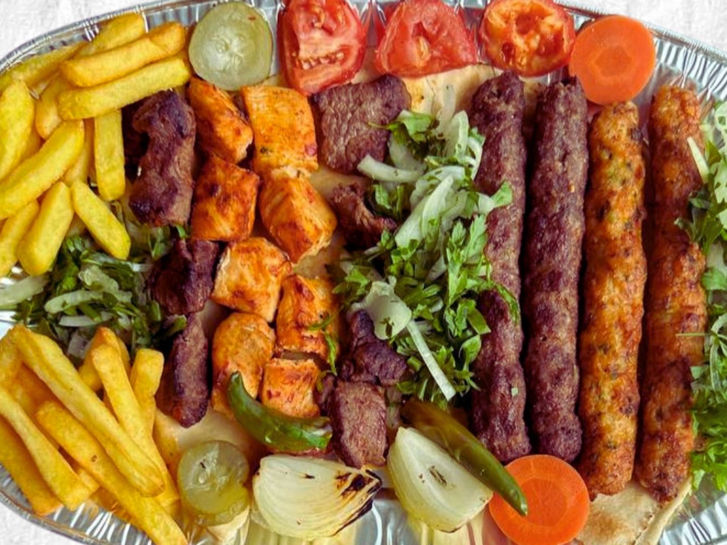 نص كيلو مشاوي مشكل