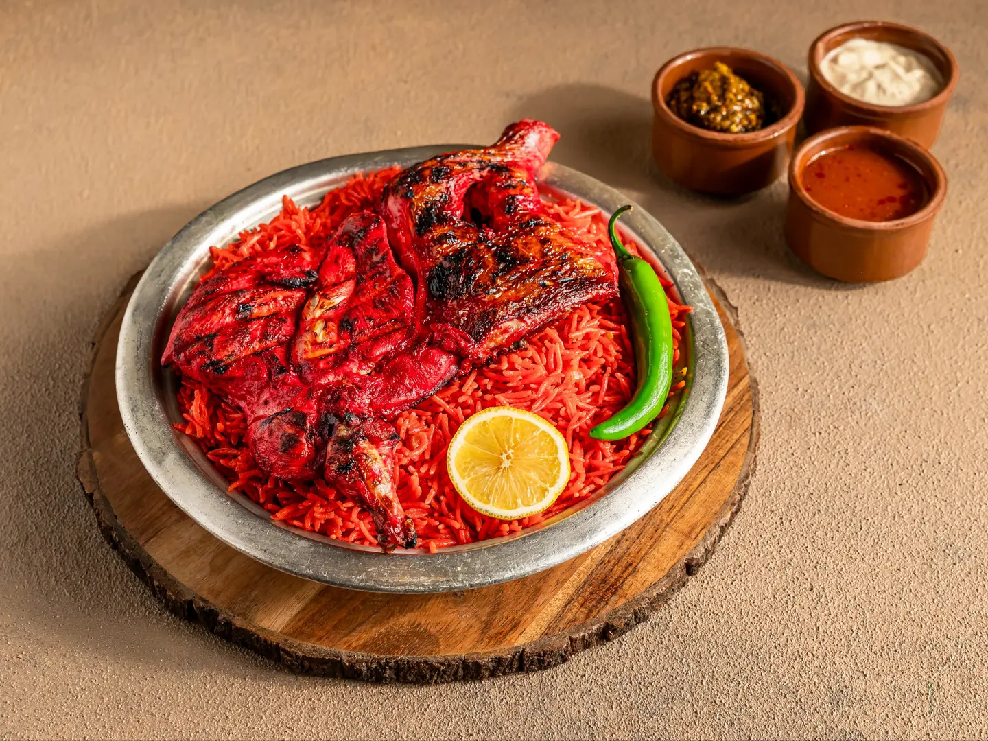 نص حبة تندوري مع الأرز