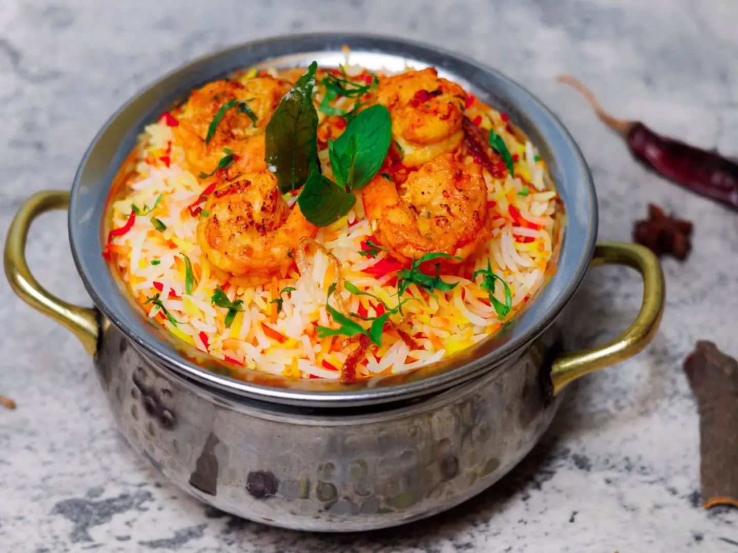 Fresh Shrimp Biryani