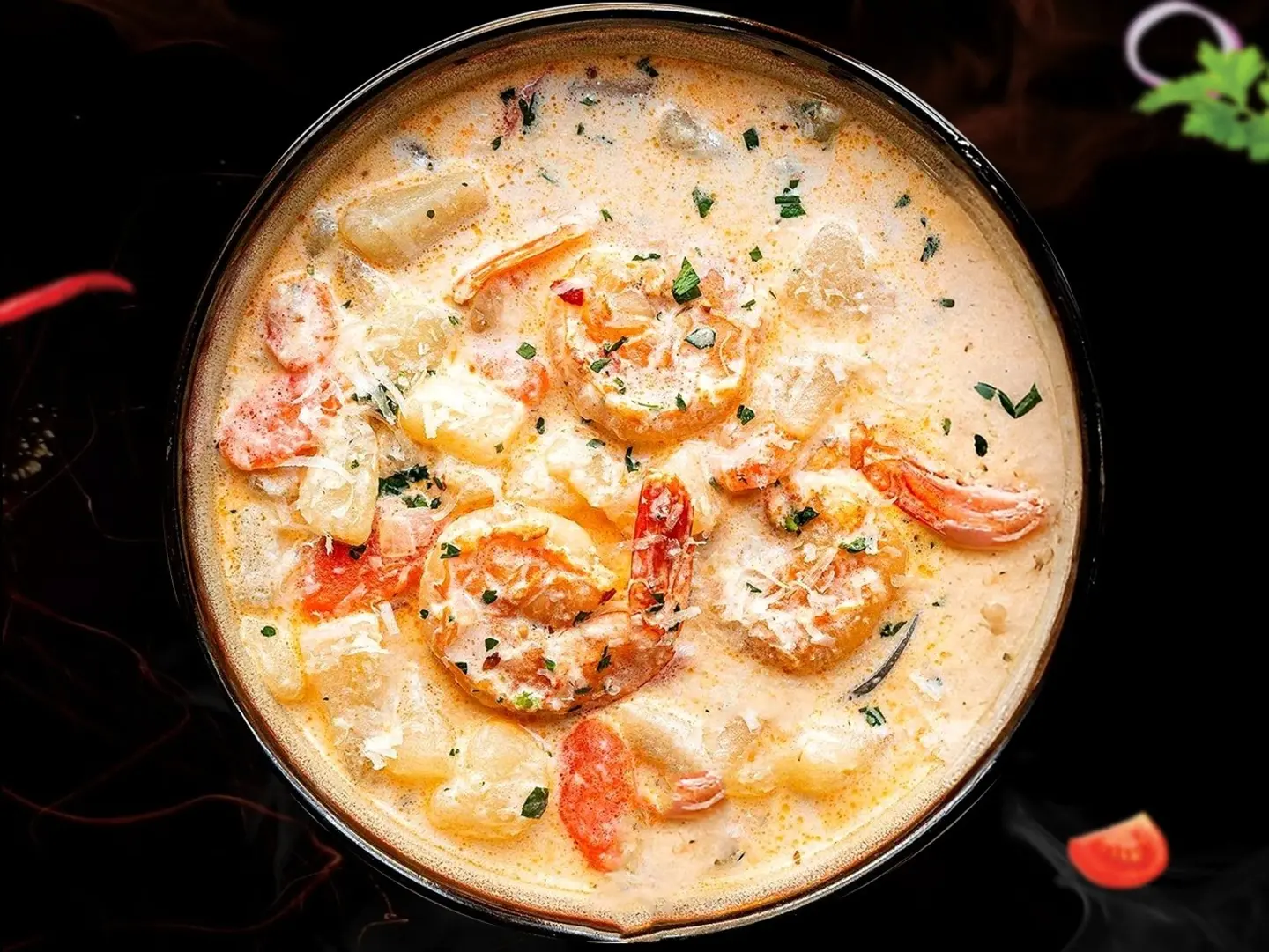 شوربة كريمة السمك