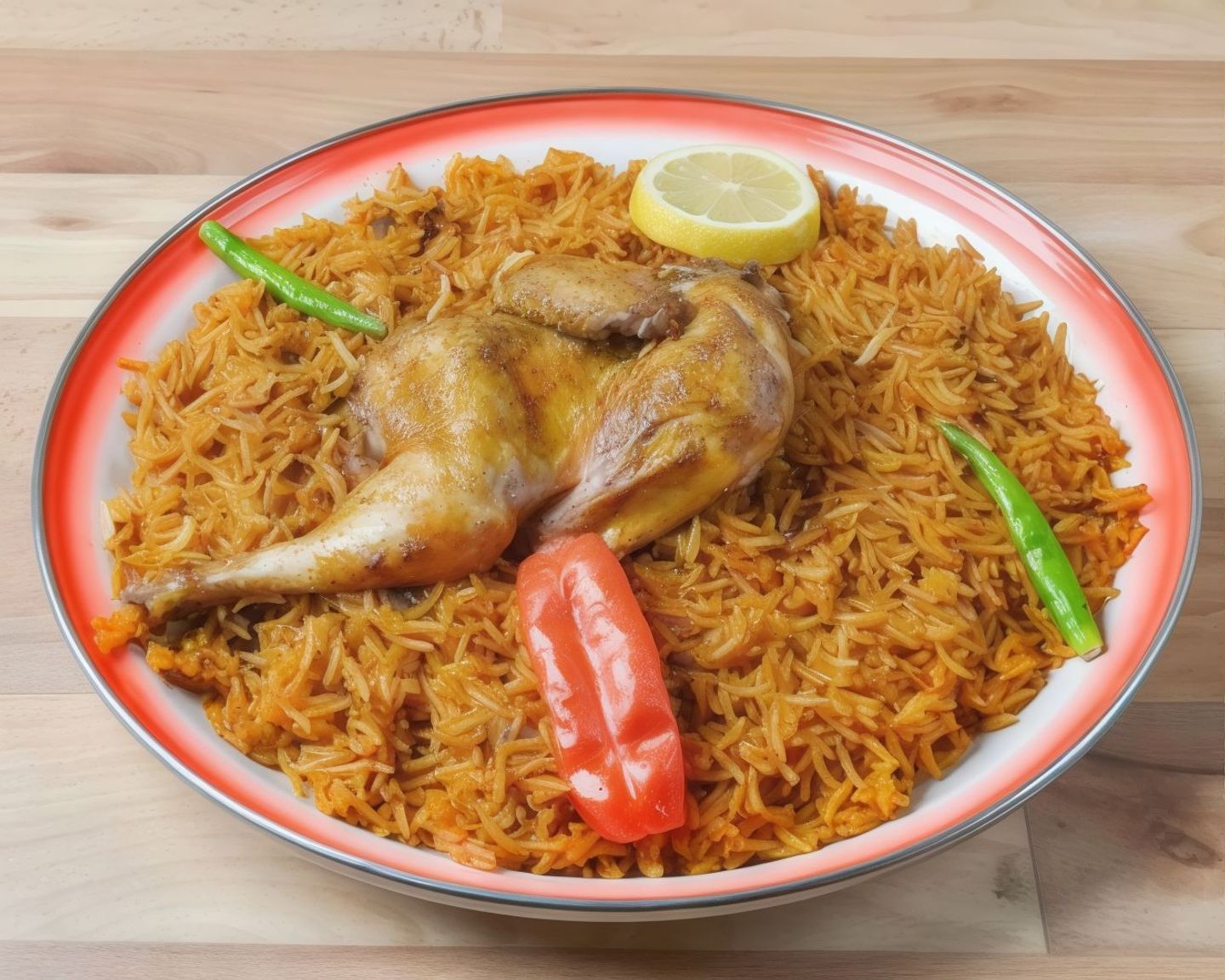 نصف دجاج مقلوبة