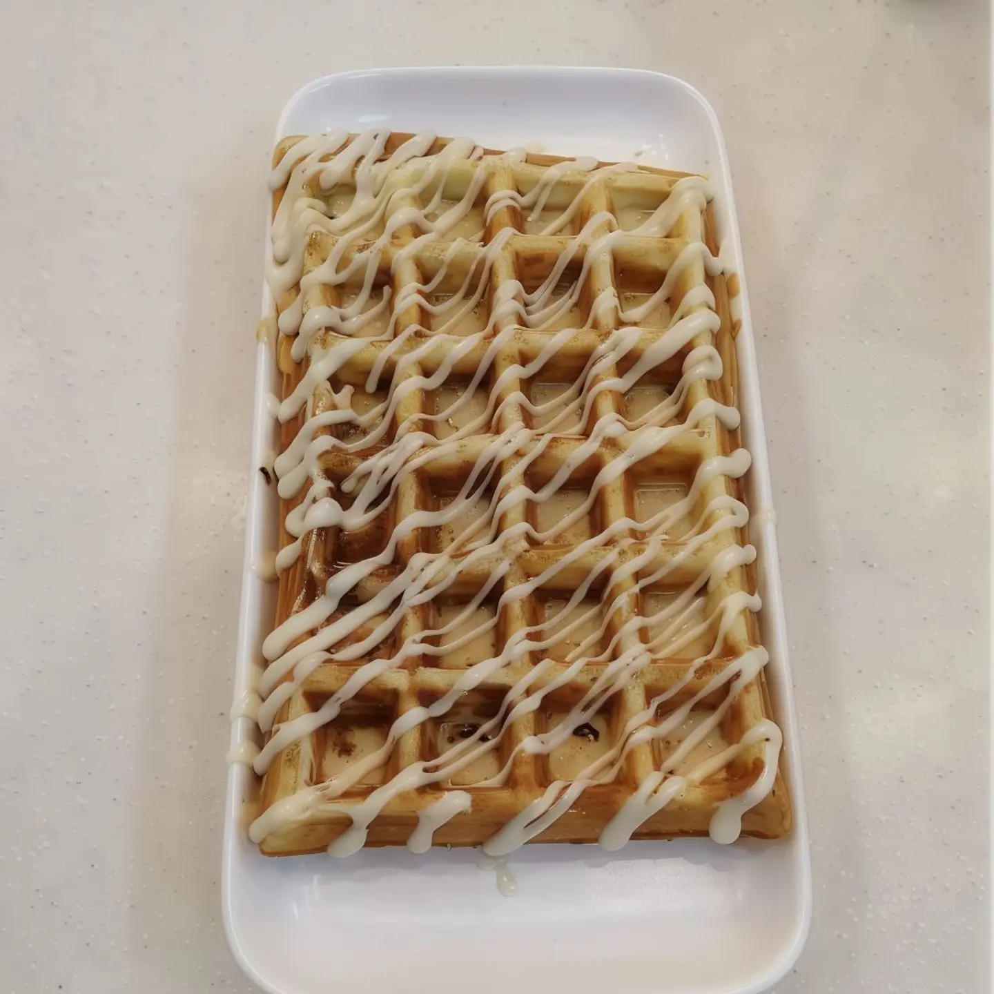 وافل بالشوكولاتة البيضاء