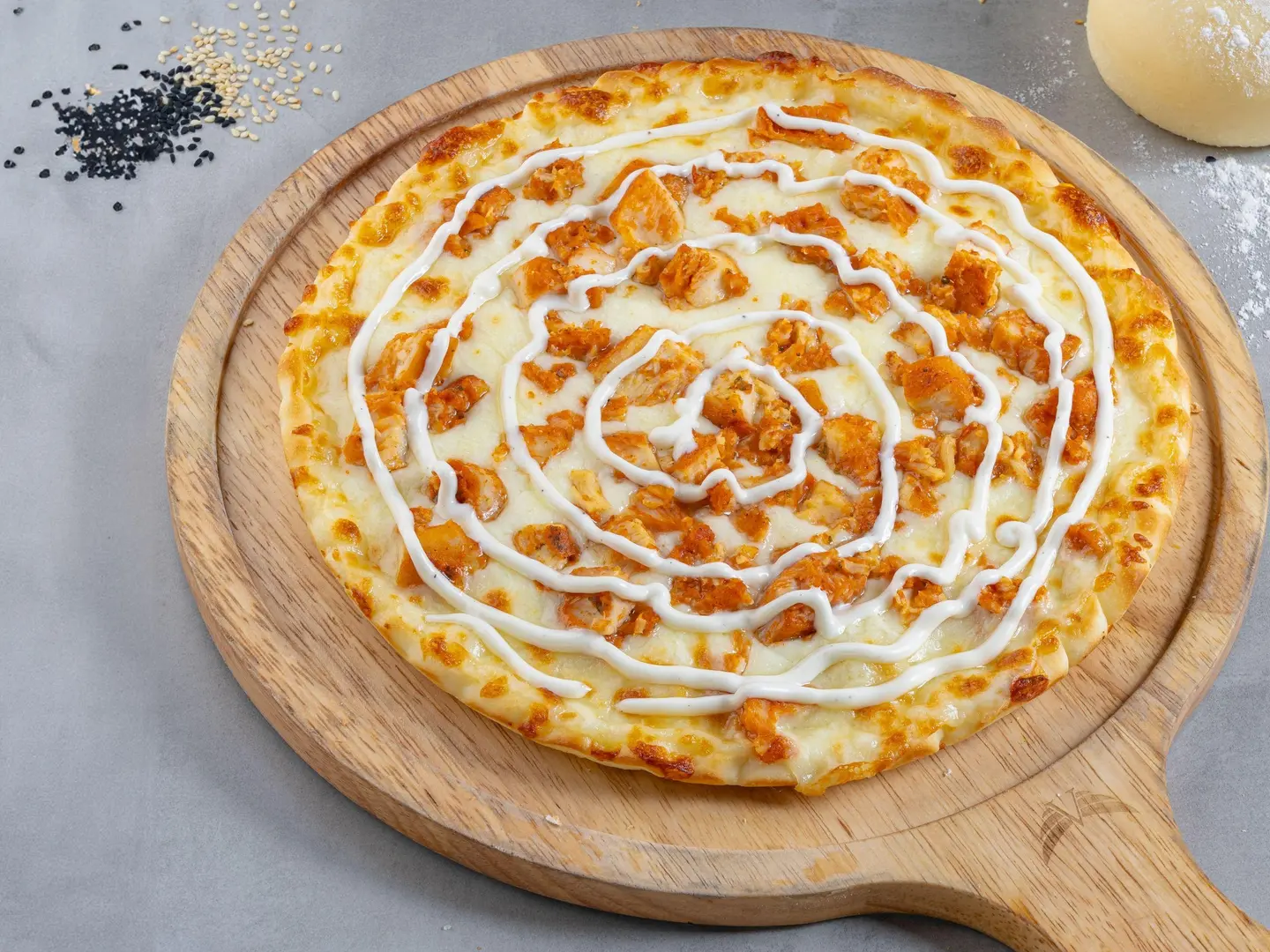 بيتزا دجاج رانش وسط