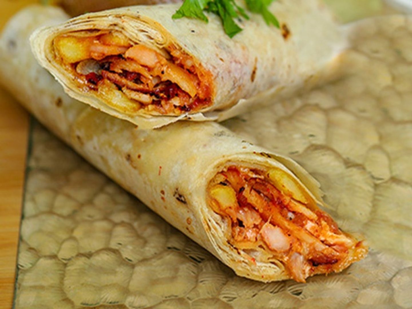 Chicken Kebab With Mtabbal Rocket