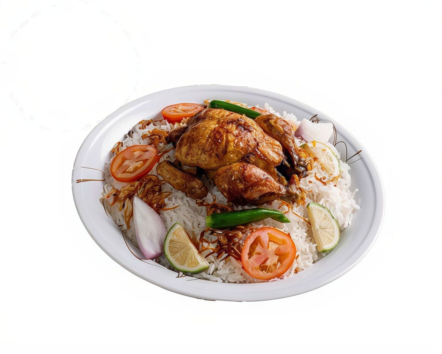 حبة شواية مع أرز ابيض