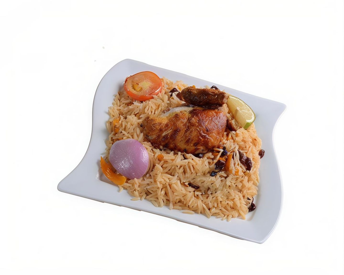 ربع كبسة مع أرز بخاري