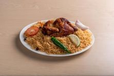 نص حبة شواية مع أرز بخاري