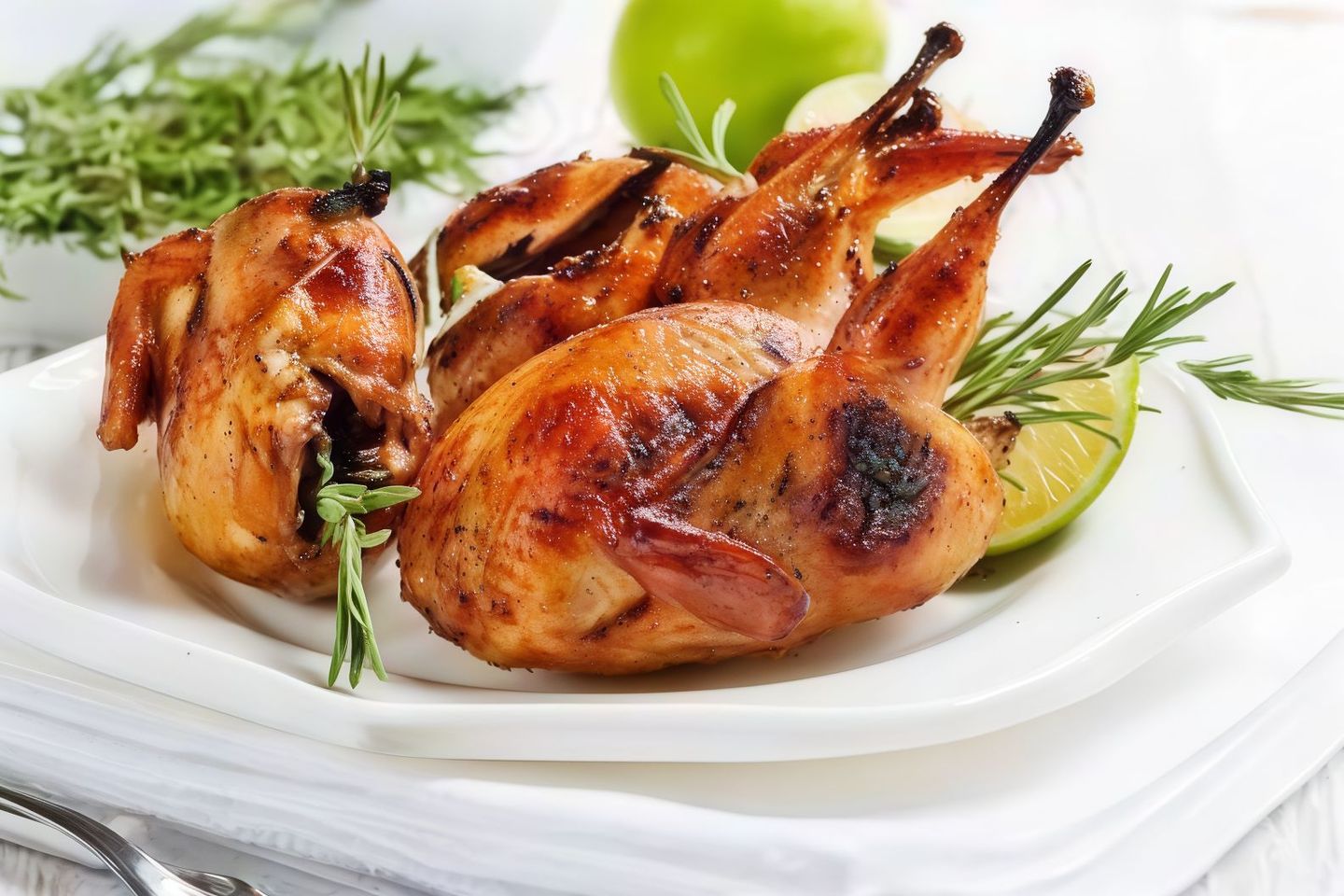 Grilled Quail Birds