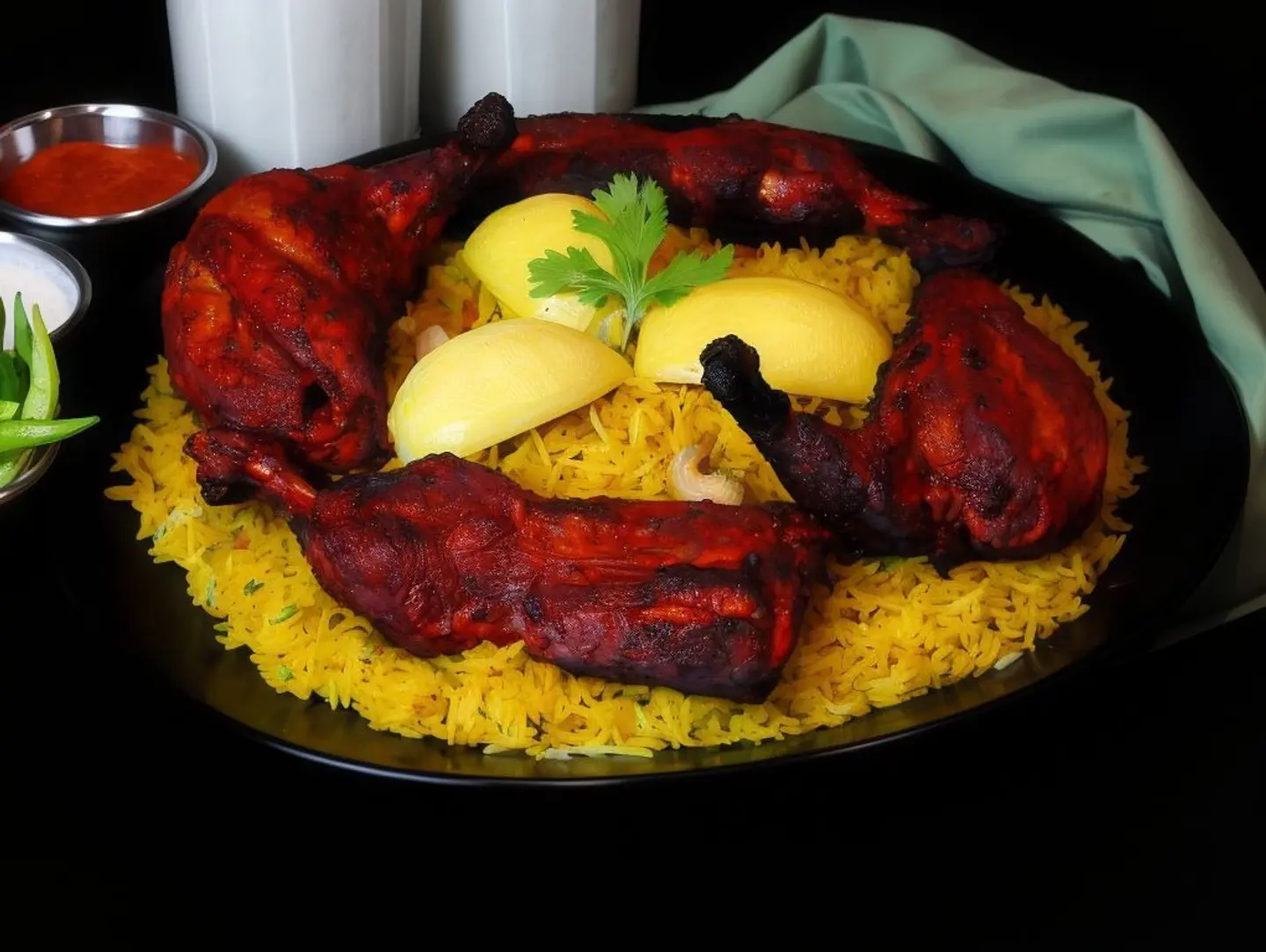Biryani Rice With Tandoor Chicken Full