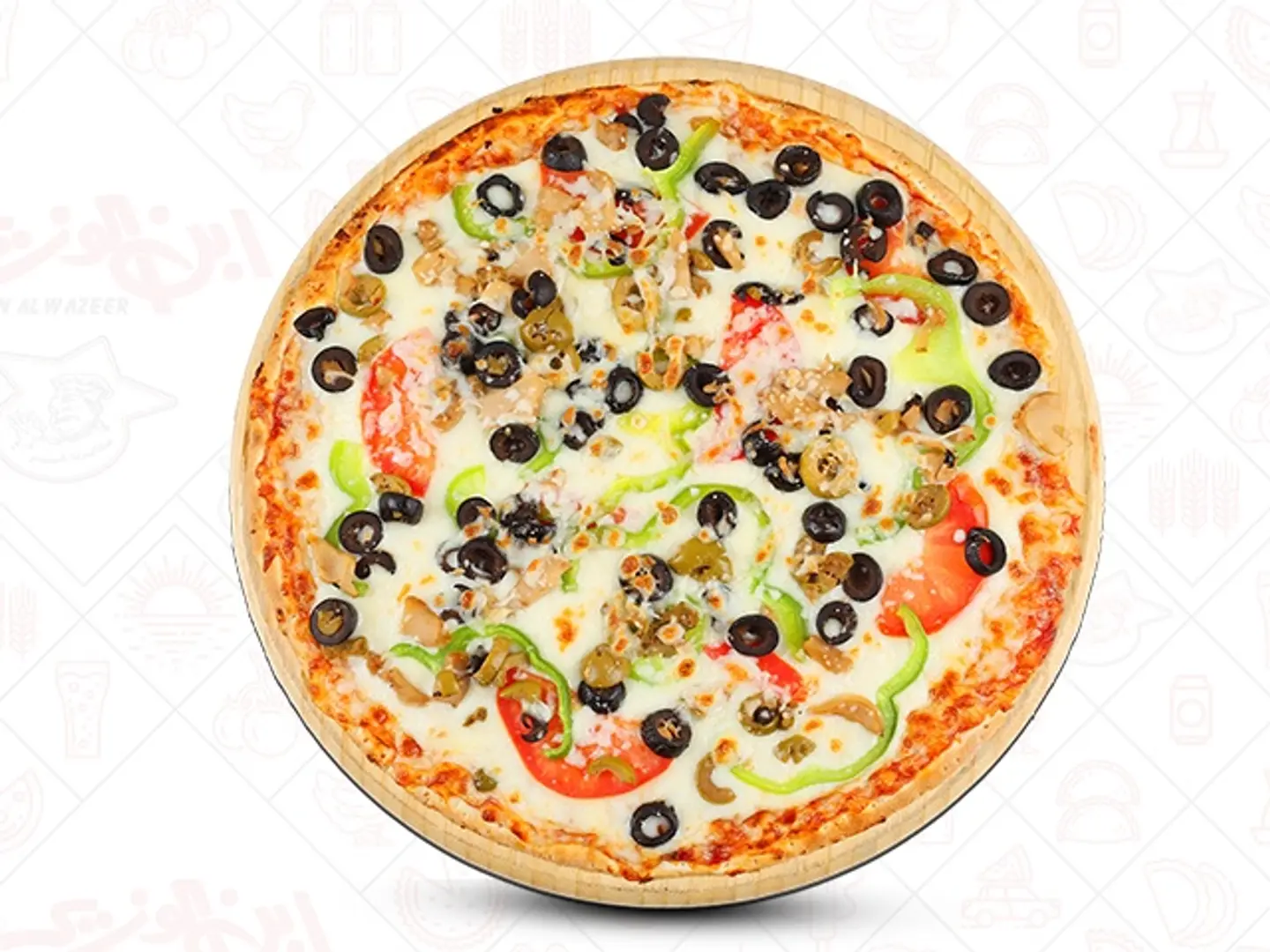بيتزا خضار  - بيتزا خضار -وسط
