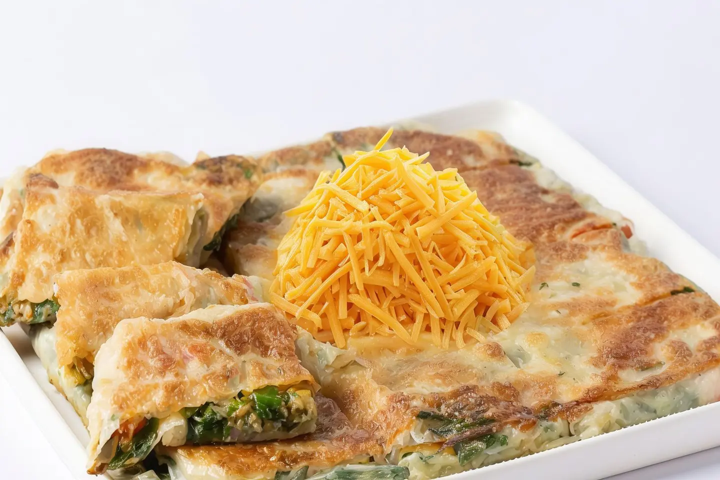 Cheddar Cheese With Vegetables Mutabbak