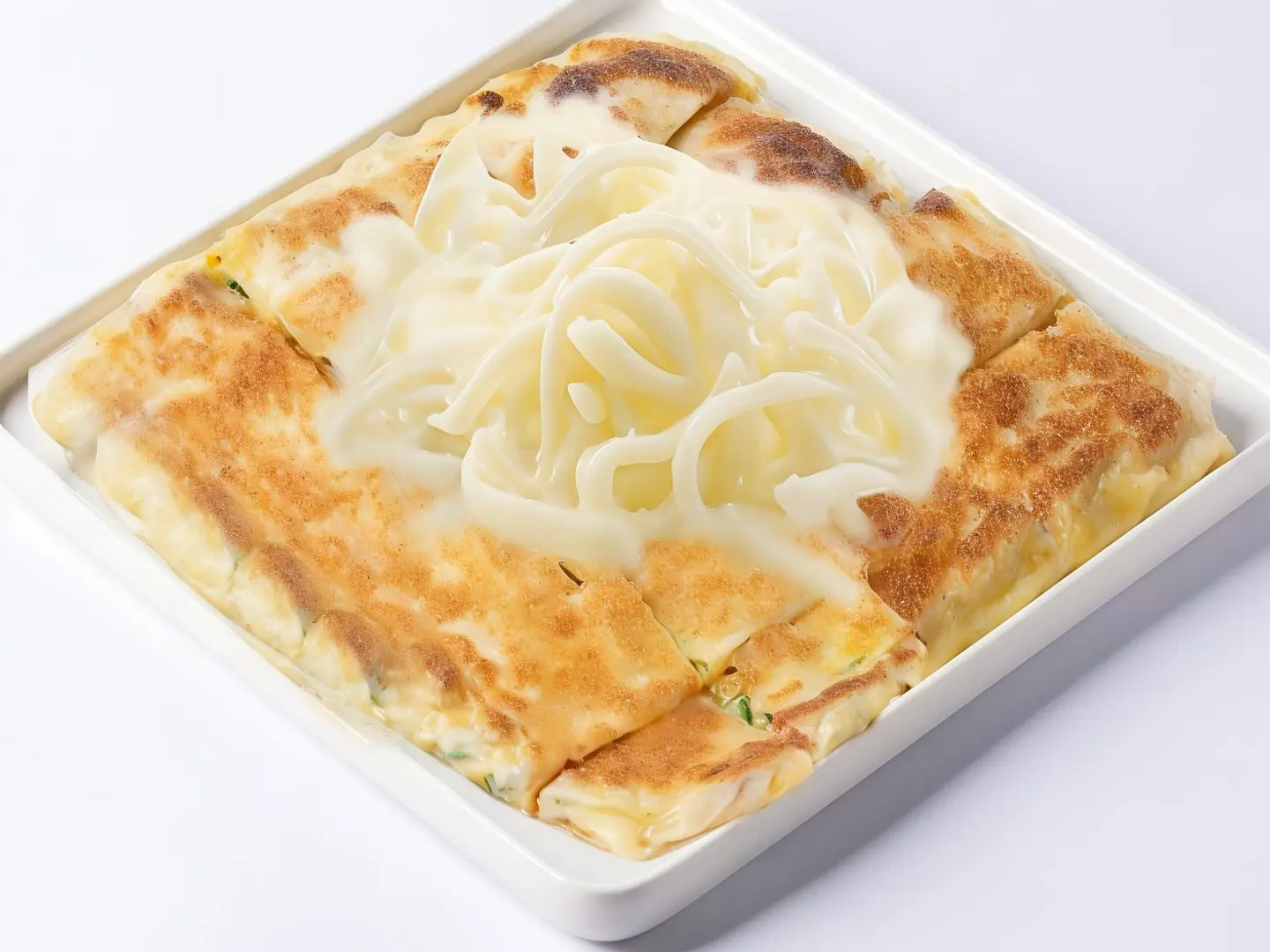 مطبق جبنة حلوه مع شبيه قشطة