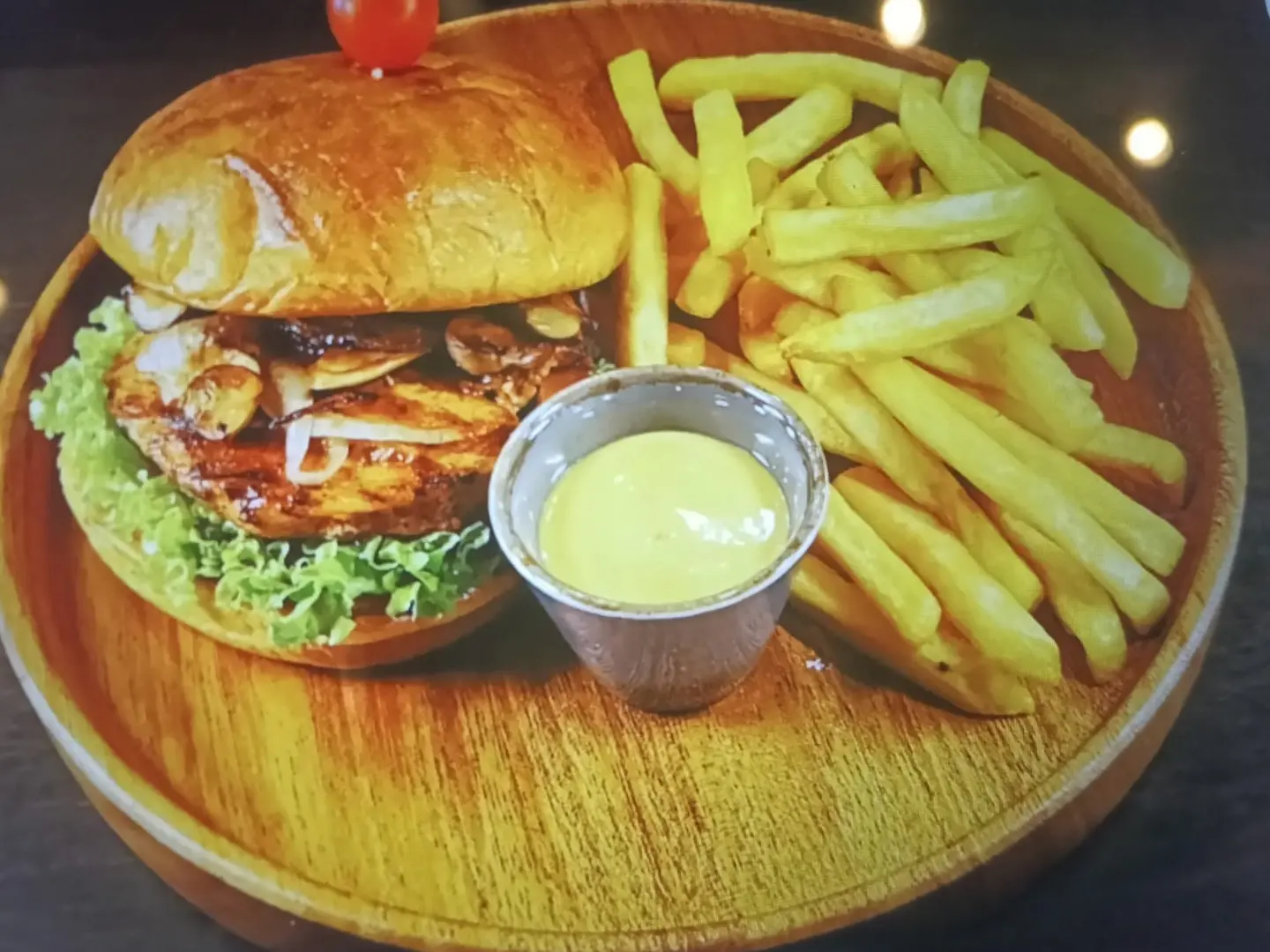 برجر دجاج مشوي