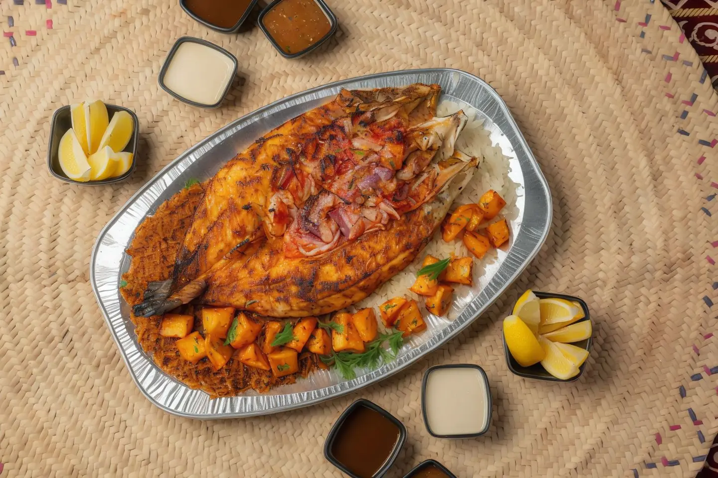 Fresh Grilled Sea Bass Meal For Two