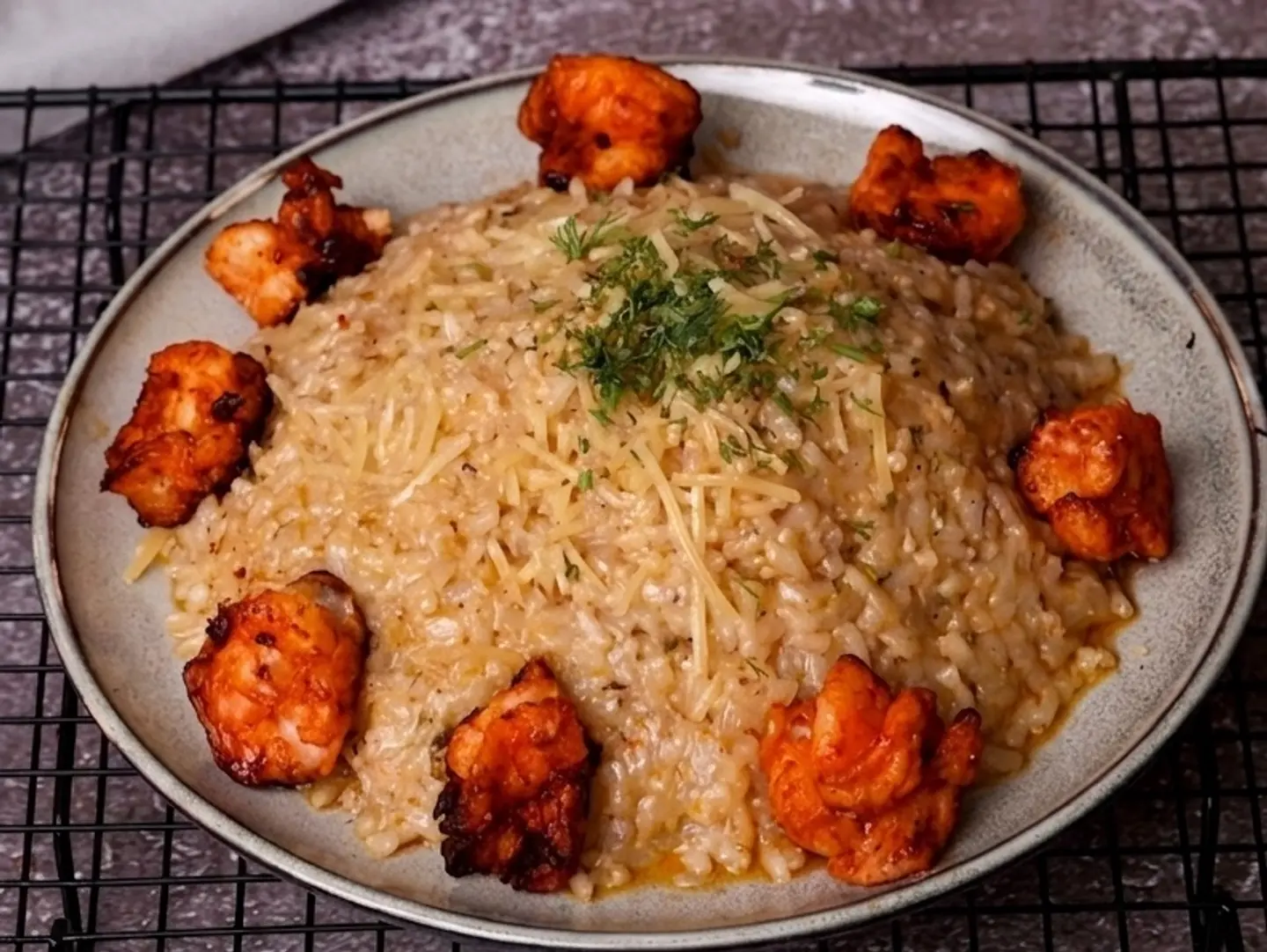 Grilled Shrimp Risotto