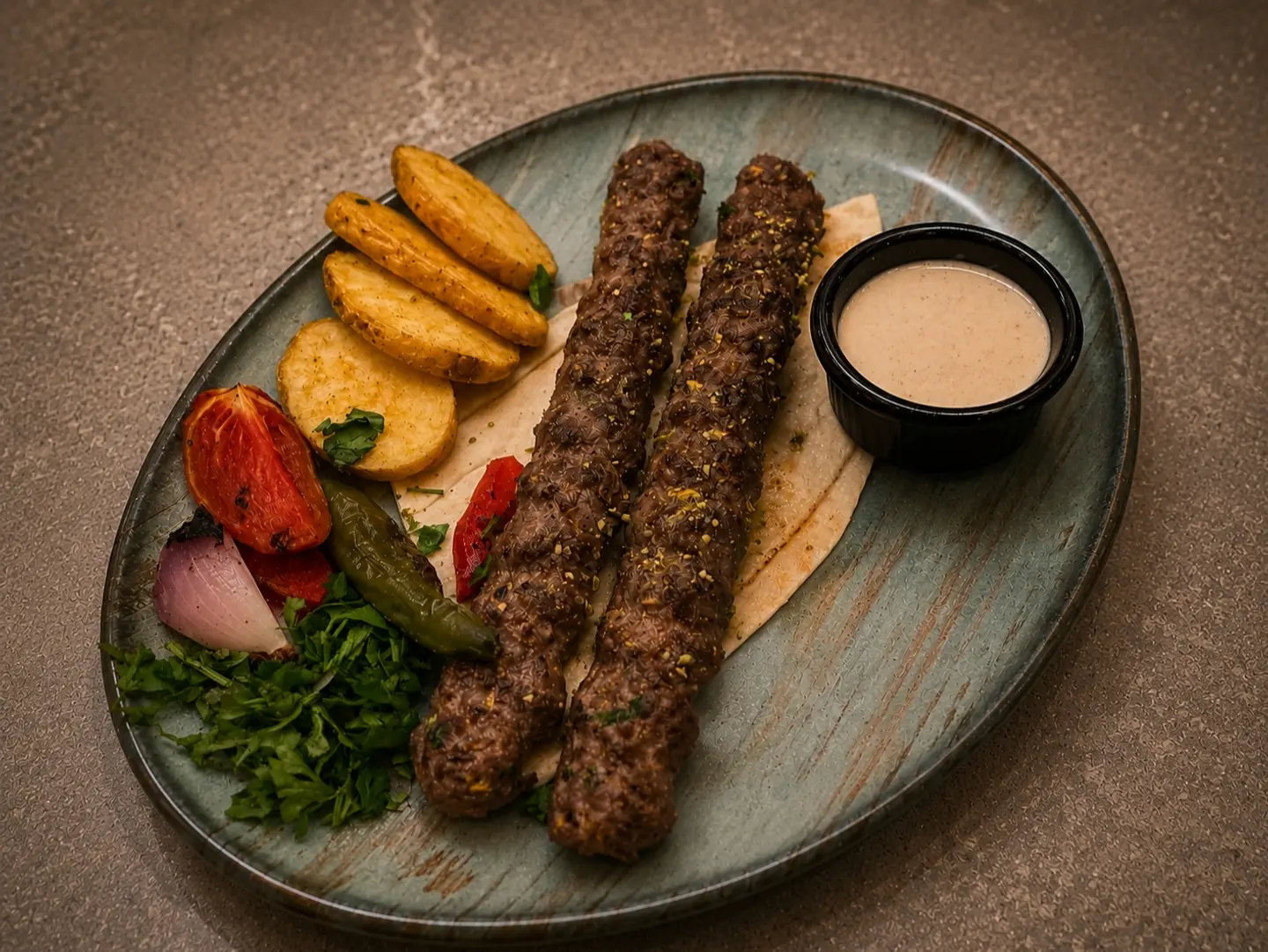 Pistachio Meat Kebab