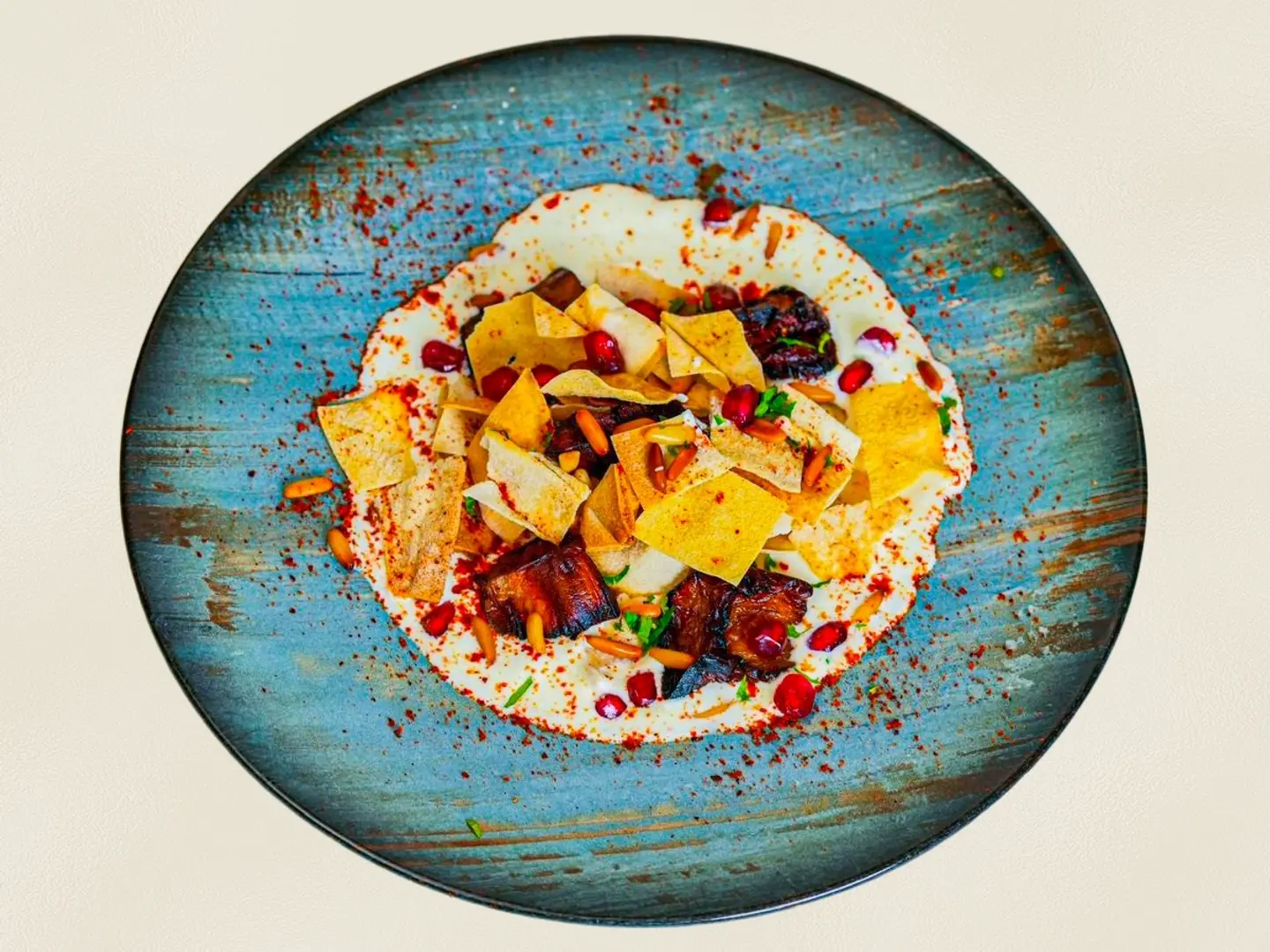 Eggplant With Meat Fattah