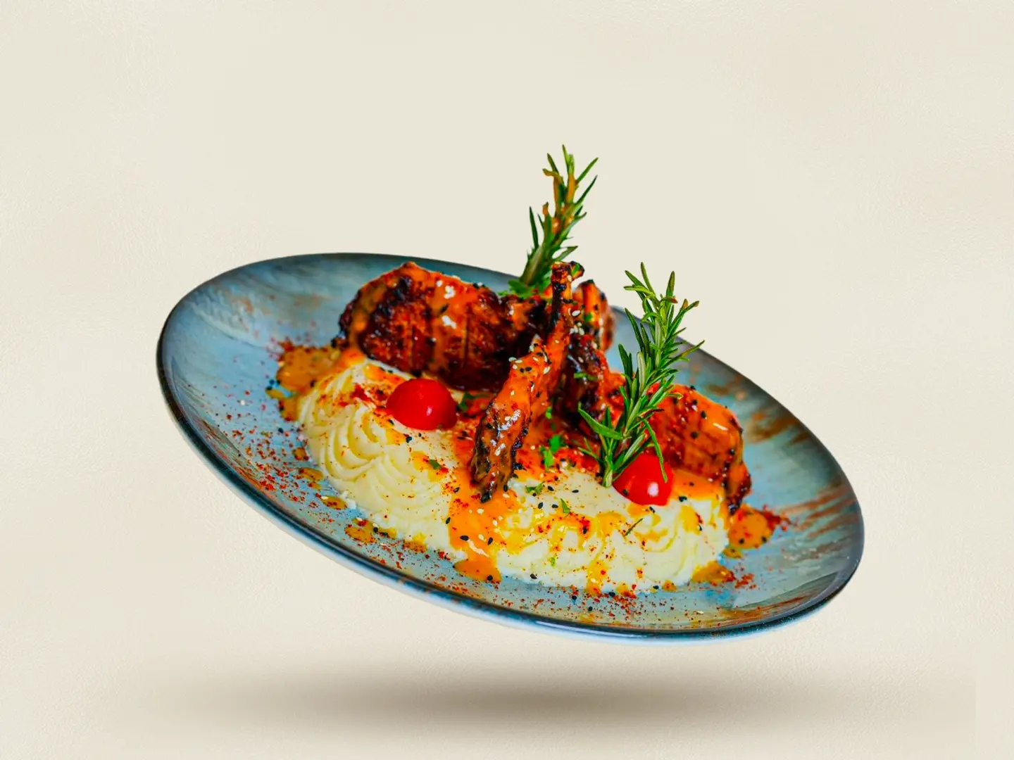 Ribs With Potato Puree