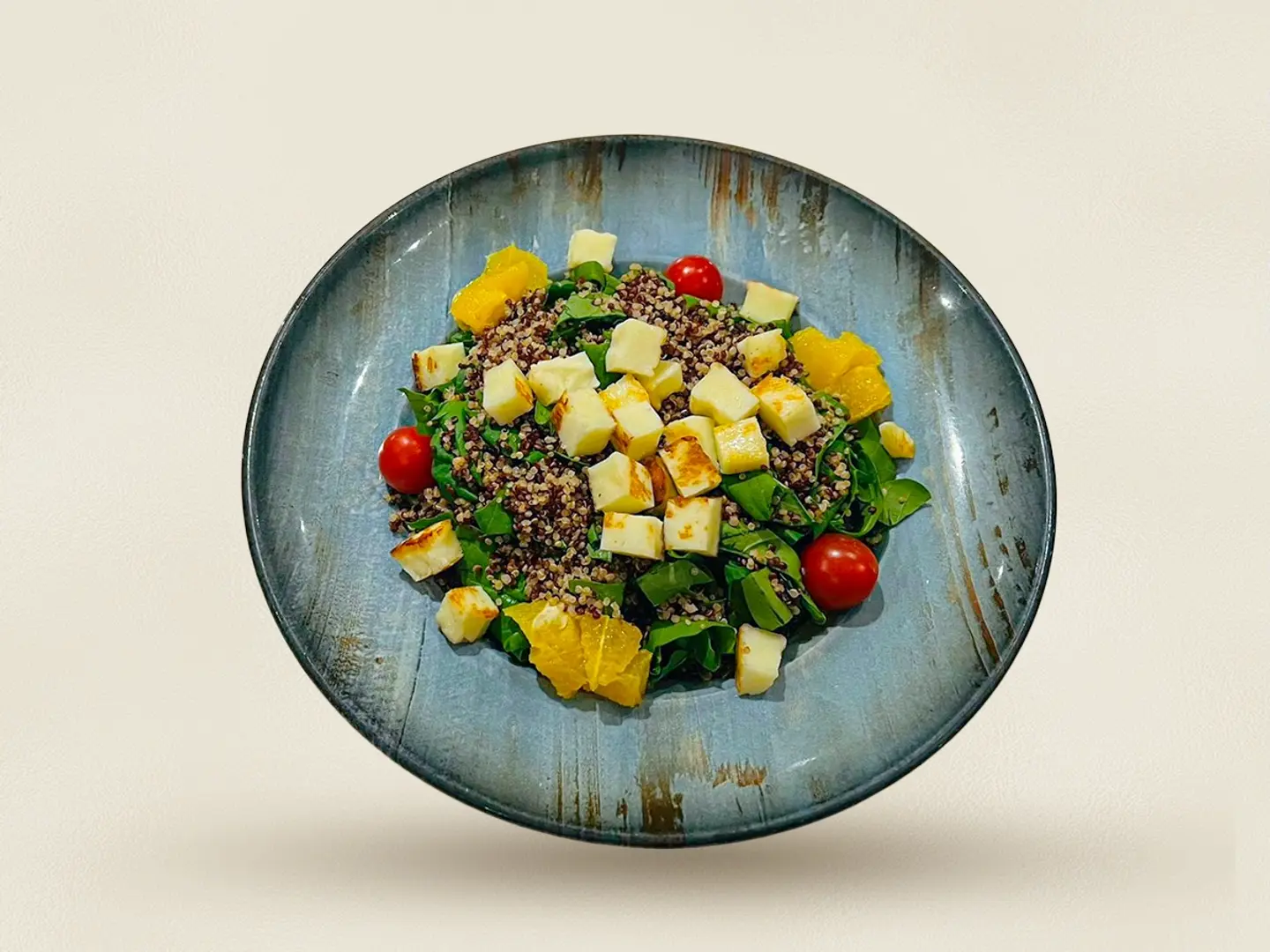 Halloumi Salad With Quinoa