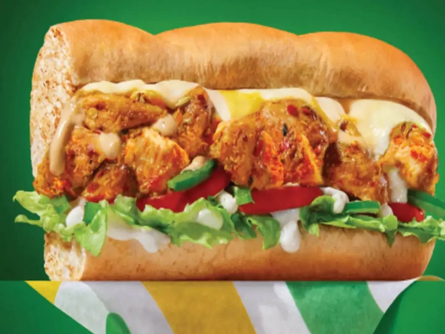 Achari Chicken Combo Italian Bread