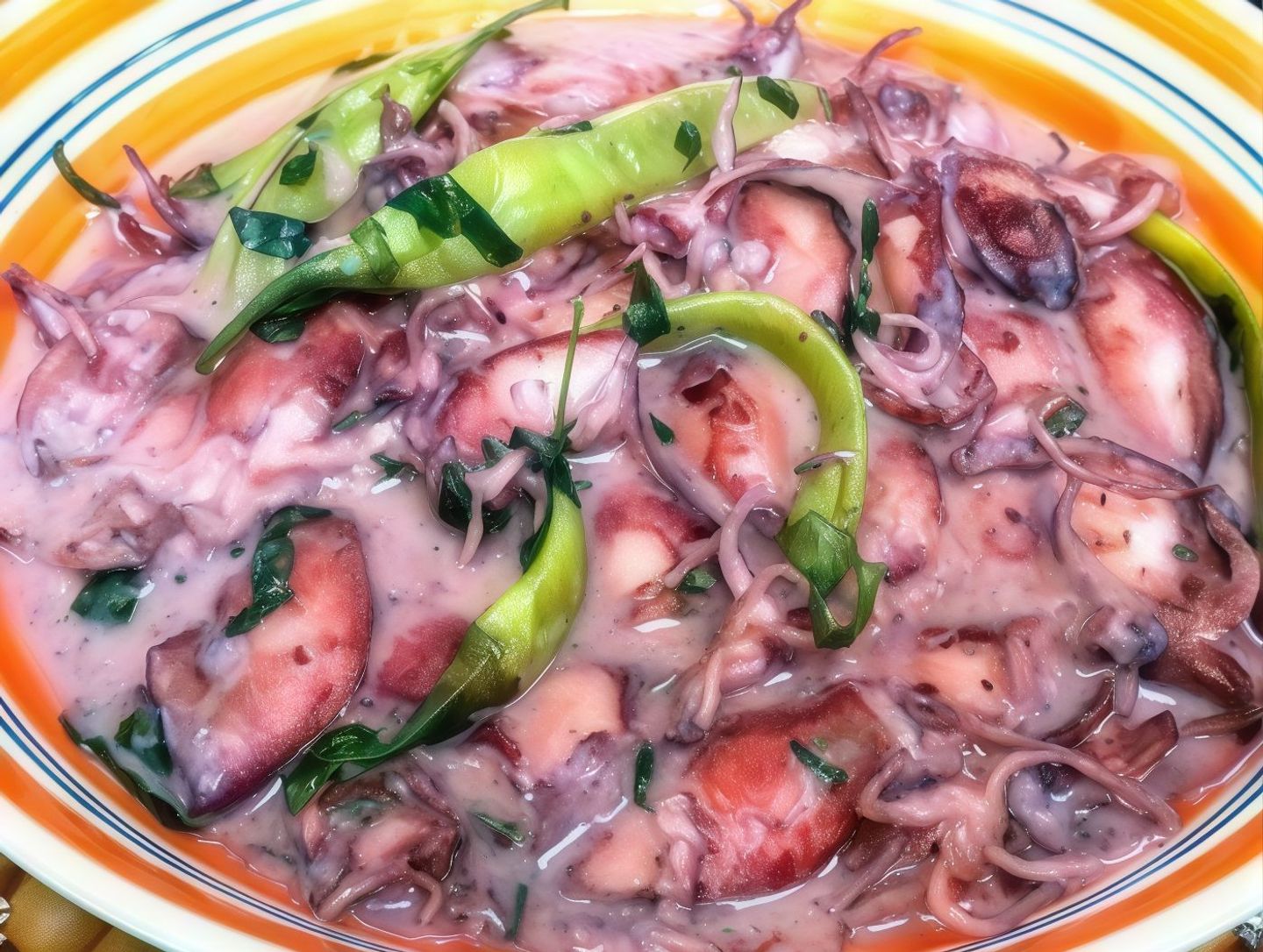 Ginataang Pusit