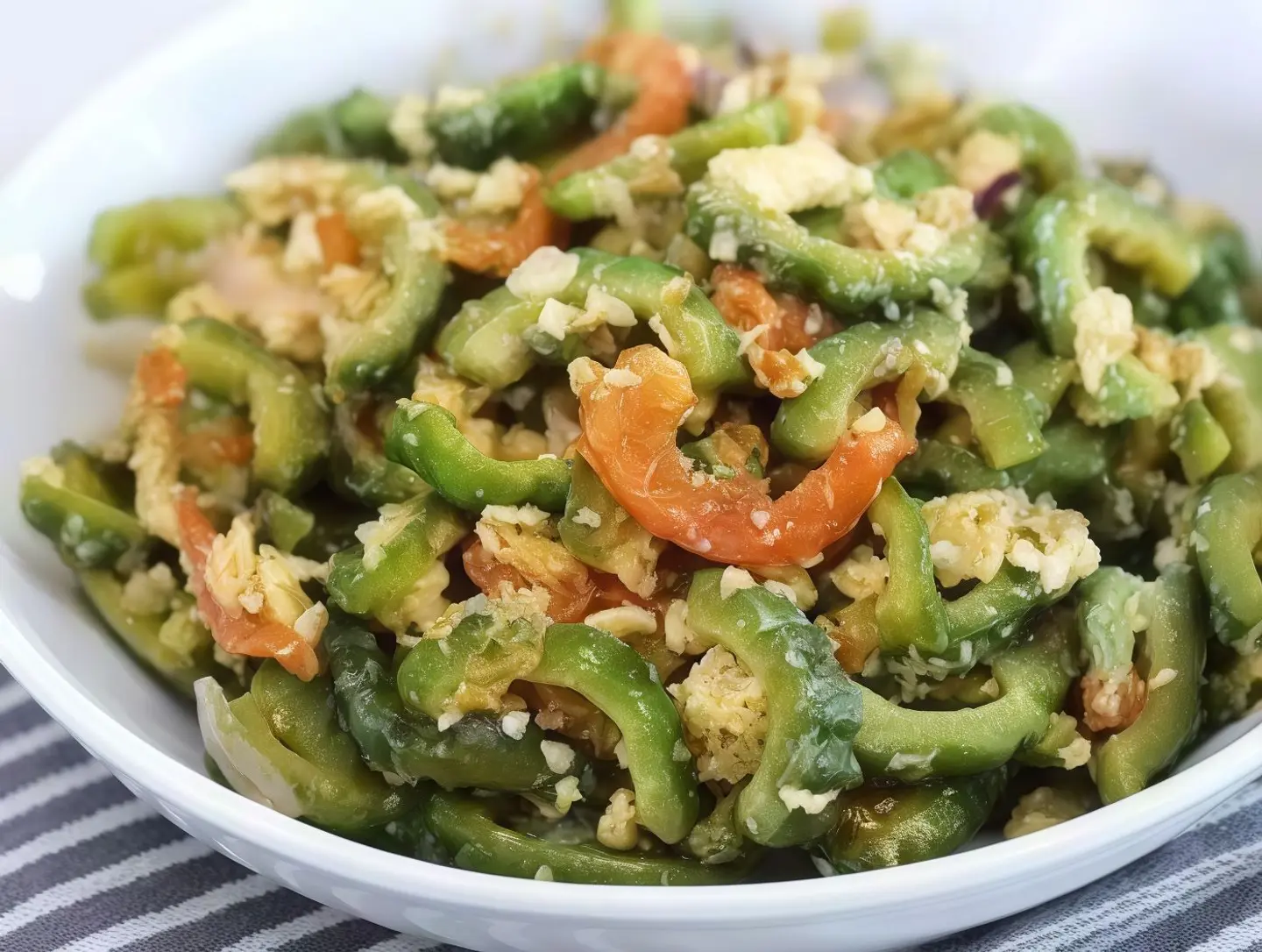 خضار القرع المر مع البيبض