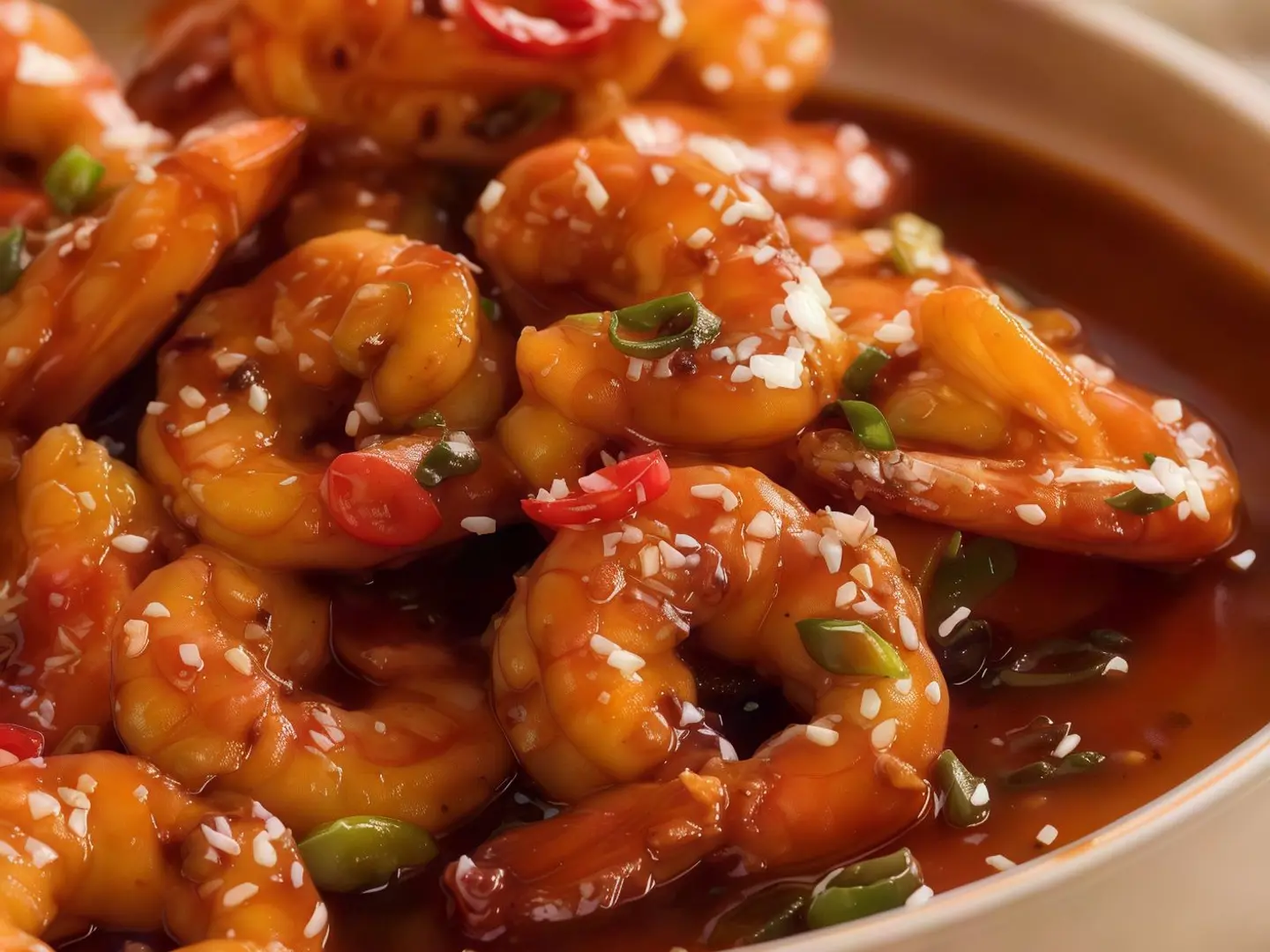 روبـيـان بالـثـوم و الـفـلـفـل