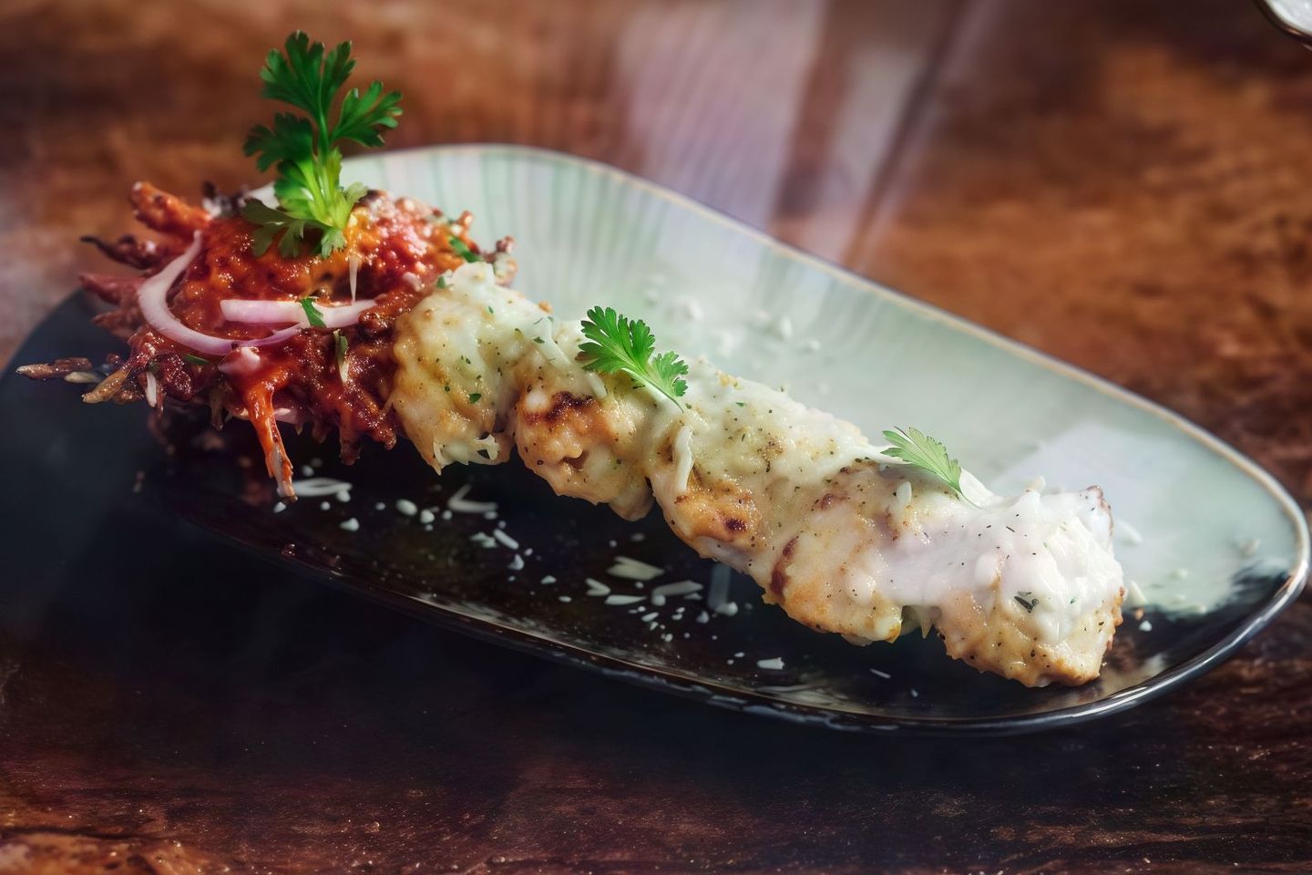 Parmesan Chicken Tikka