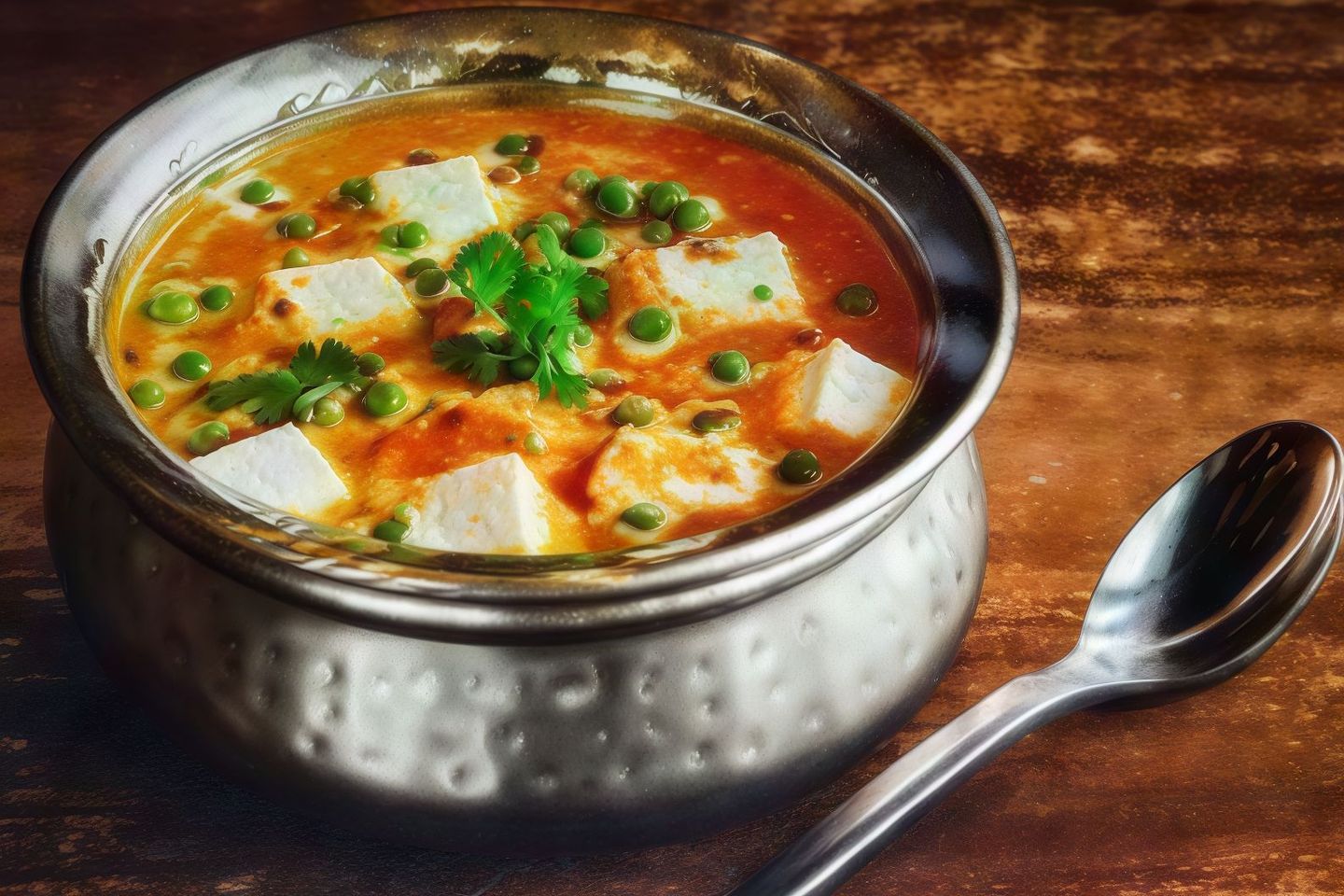 Paneer With Green Peas Masala
