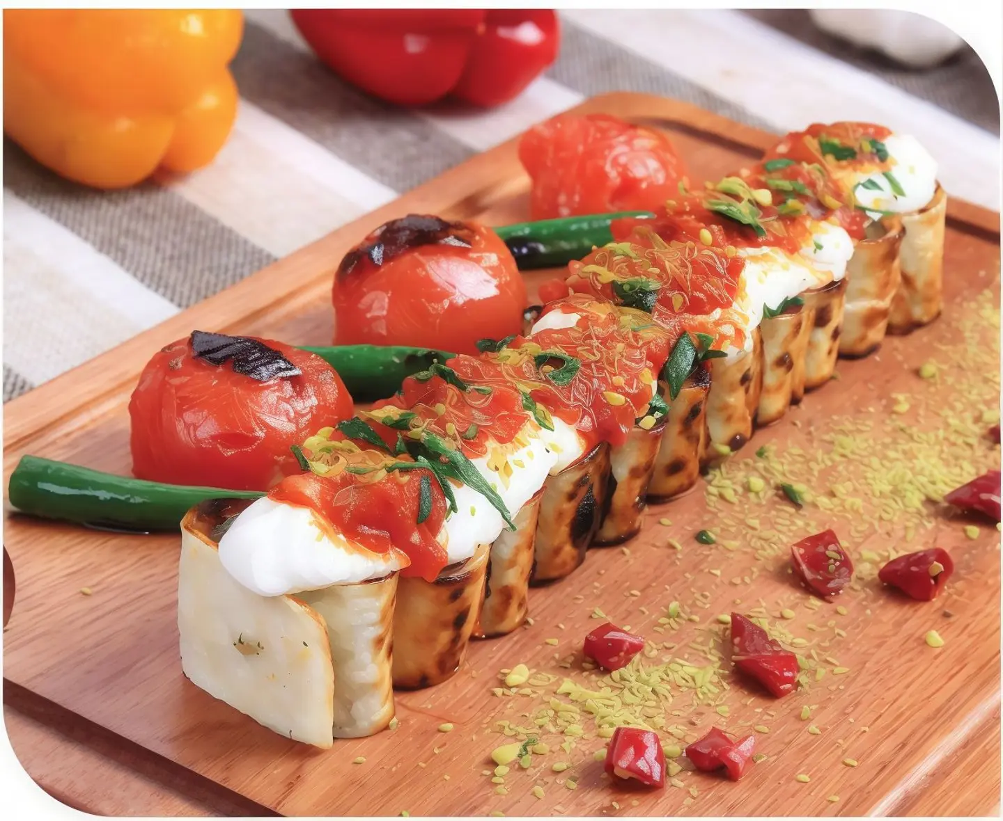Meat Sushi Kebab