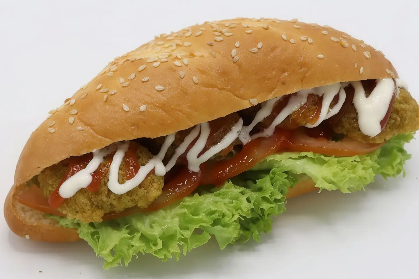 Love Brioche Falafel Sandwich With Vegetables
