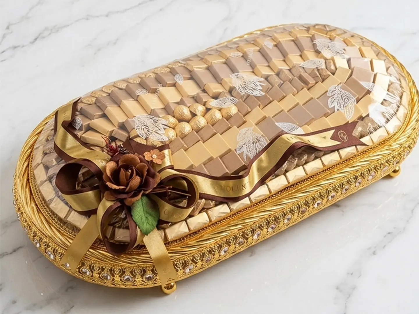 صحن شوكولاتة مغلفة كبير باركود (2000097243)