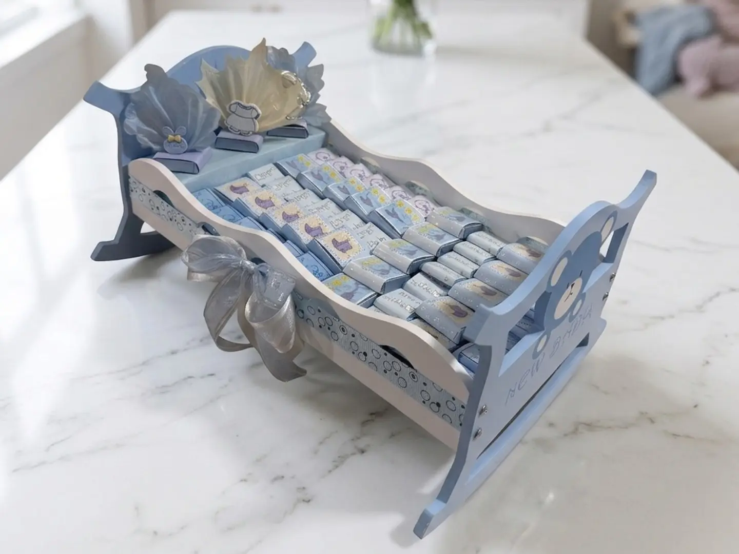 سرير شوكولاتة مغلفة بيبي أزرق باركود (1000094948)