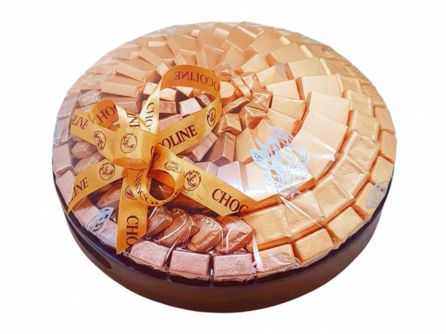 صحن شوكولاته مغلفه وسط 1300 جرام