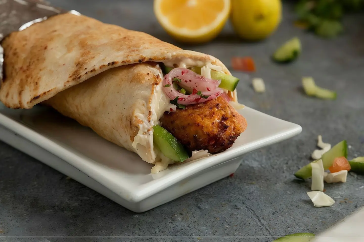 Kabab Chicken Sandwich Combo